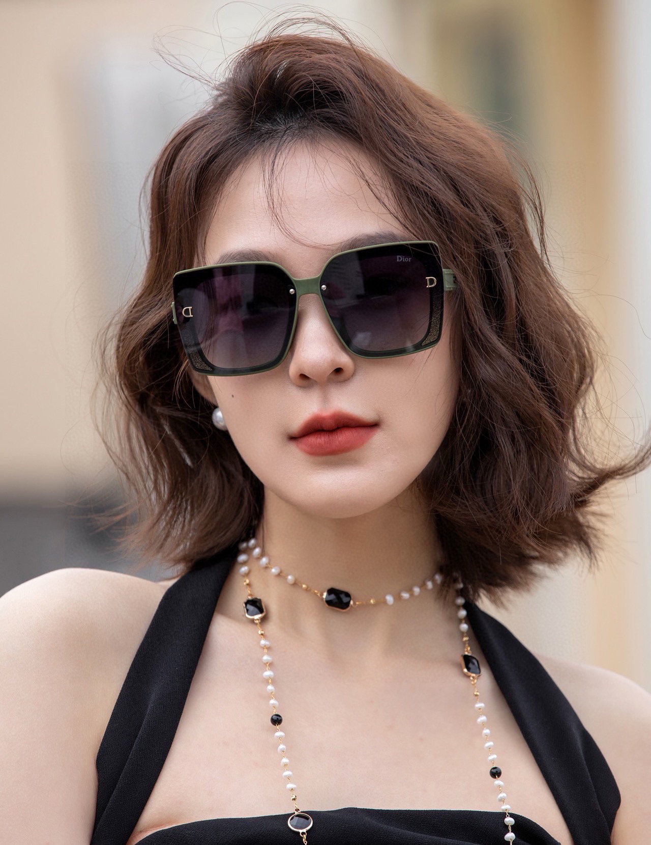  🔺 【DIOR-迪奥】2024开春新款 潮流爆款 时尚方框偏光太阳镜 高品质 佩戴舒适 网红潮款墨镜 