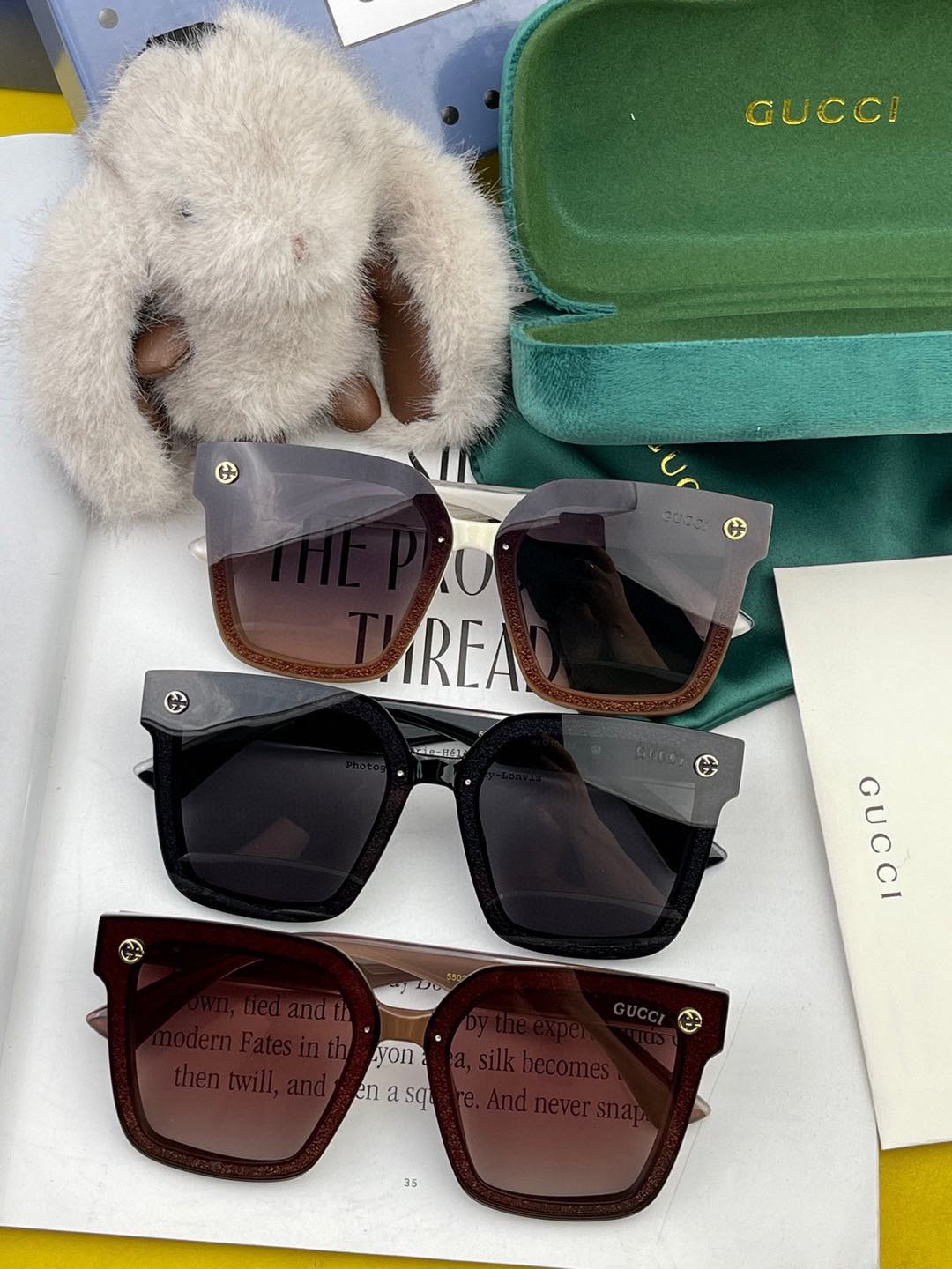   【TR偏光系列】Gucci   经典的大框设计，情侣款不挑脸型，无论搭配大衣还是连衣裙都非常显气质偏