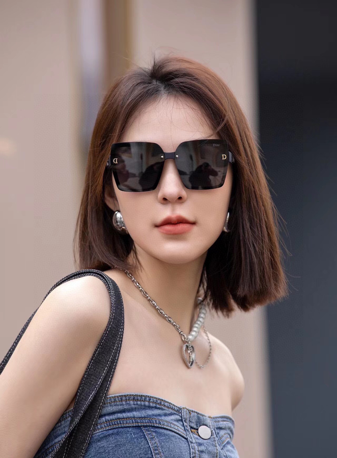 🔺 【DIOR-迪奥】2024开春新款 潮流爆款 时尚方框偏光太阳镜 高品质 佩戴舒适 网红潮款墨镜 