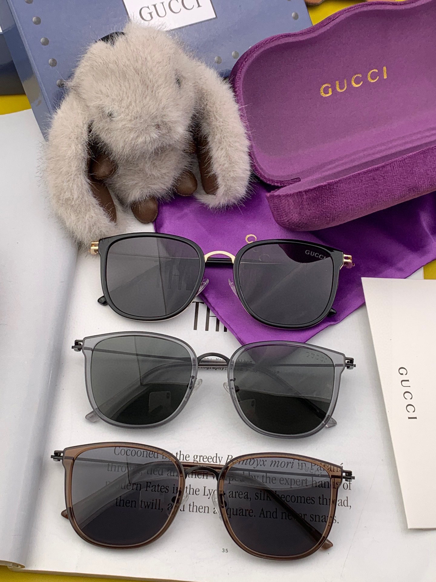   Gucci 。  高品质男女款墨镜   👍 进口宝丽来偏光镜片  。蛤蟆镜 开车钓鱼都可 。百搭显瘦