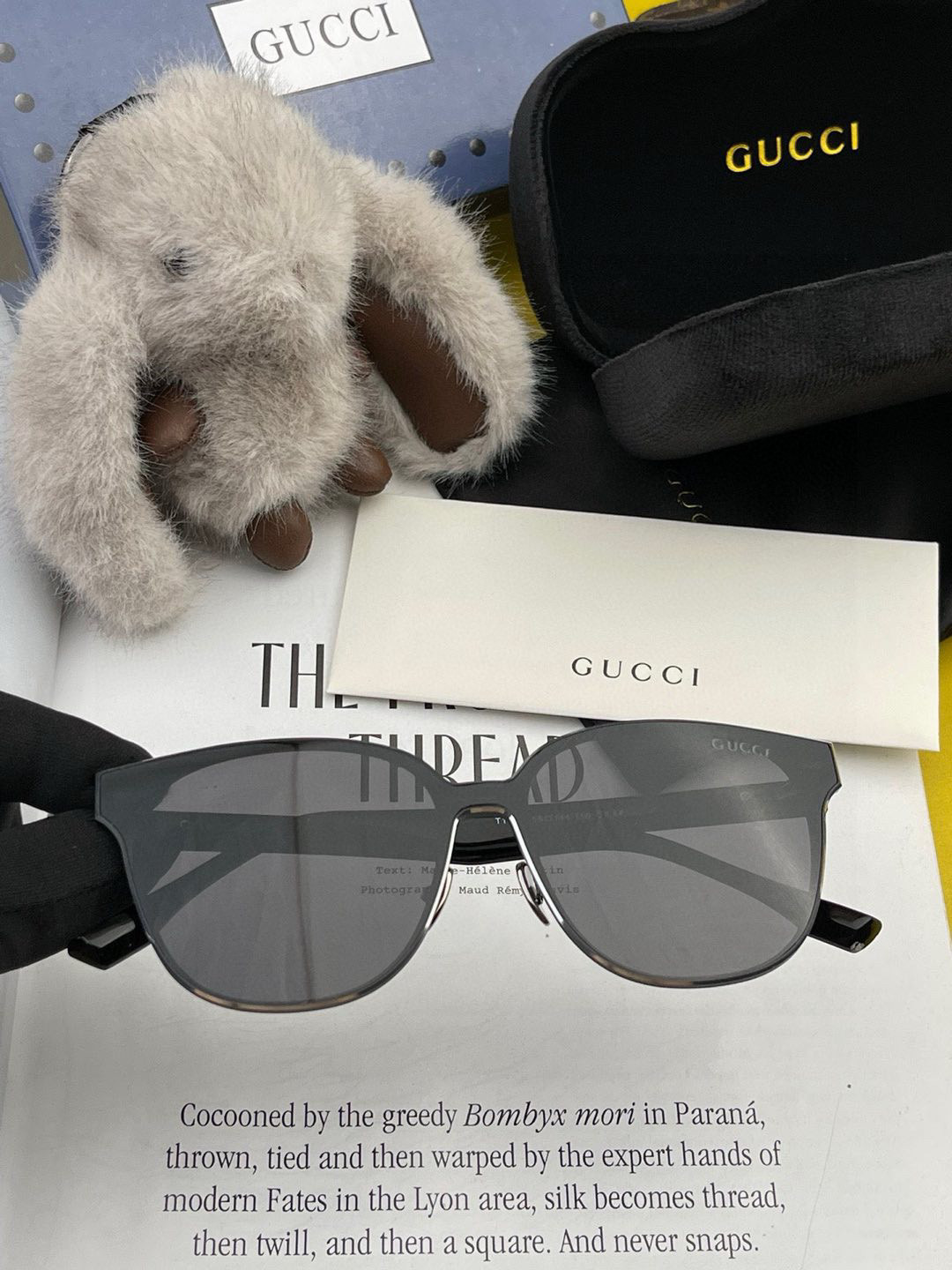  连体镜GUCCI2025开春新款一体镜 大框太阳镜男女同款 😎 
爆款大框尼龙太阳镜 超逼格超酷 
镜