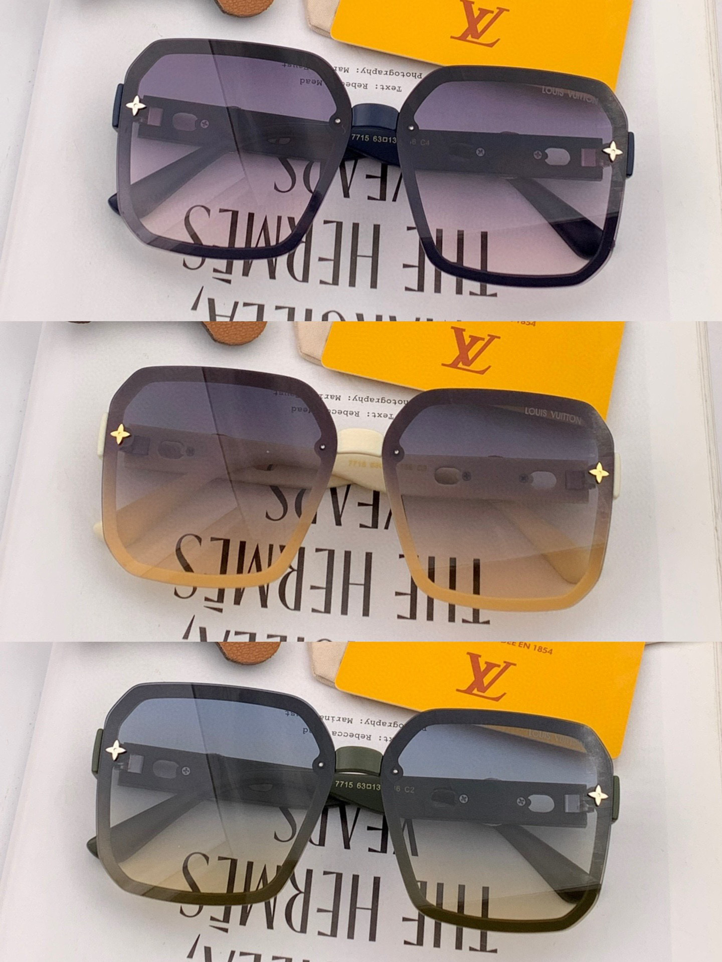   LV 2025新款女士方框太阳眼镜 开车墨镜 新款太阳镜  时尚大方 舒适轻盈 精致奢华 超轻 型号