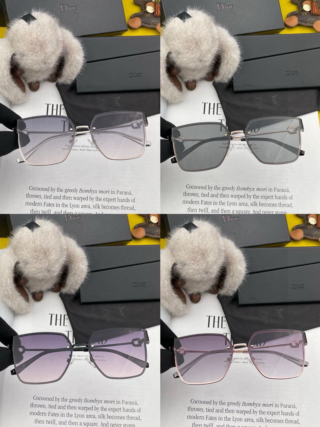   DIOR🌋☔️时尚无框太阳镜镜片 顶级奢侈品强 高品质胜利亲亲🍦🍨 得意 气质非凡😄 🍫🍪女士开车墨