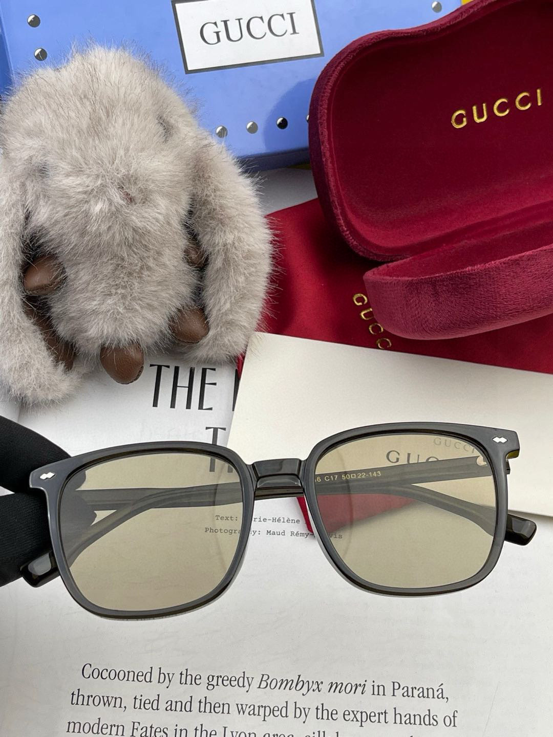 🔺 【GUCCI】2025开春新款 潮流爆款 时尚方框偏光太阳镜 高品质 佩戴舒适 网红潮款墨镜 女士高