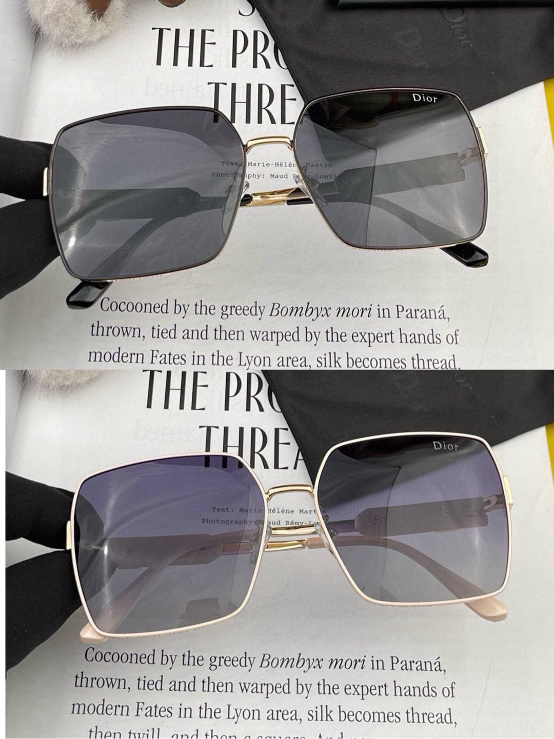  🔺 【DIOR-迪奥】2025开春新款 潮流爆款 时尚方框偏光太阳镜 高品质 佩戴舒适 网红潮款墨镜 