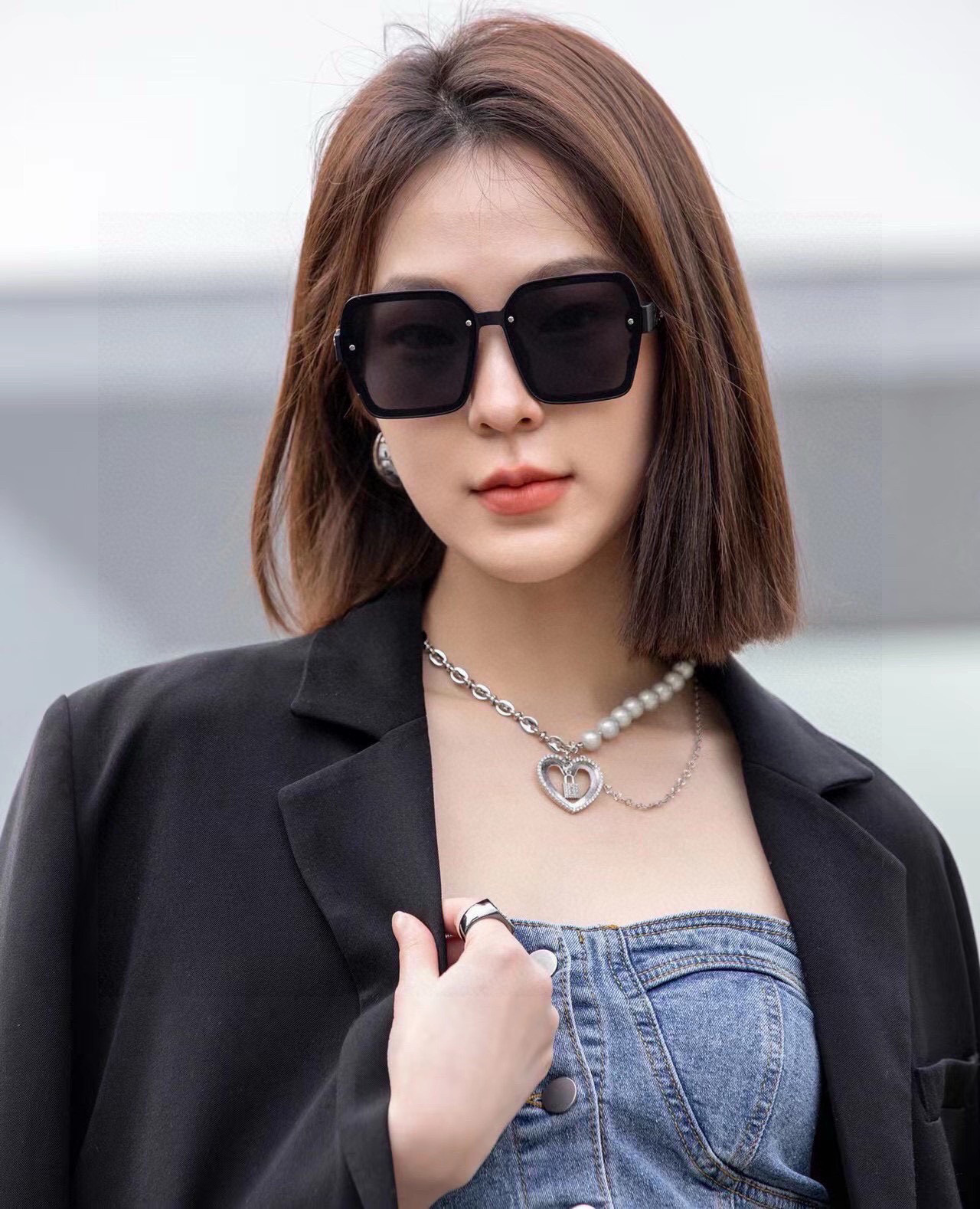 【CHANEL】香奈儿 2025新款潮流爆款 时尚方框太阳镜 佩戴舒适 网红潮款墨镜  女士高清加厚偏光