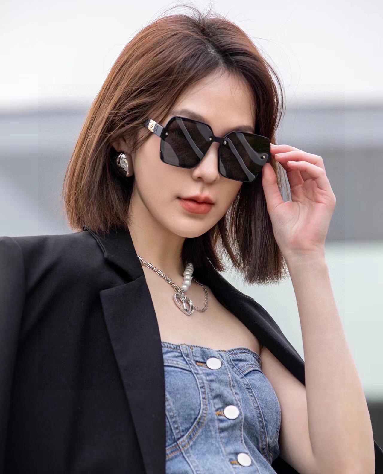 【CHANEL】香奈儿 2025新款潮流爆款 时尚方框太阳镜 佩戴舒适 网红潮款墨镜  女士高清加厚偏光