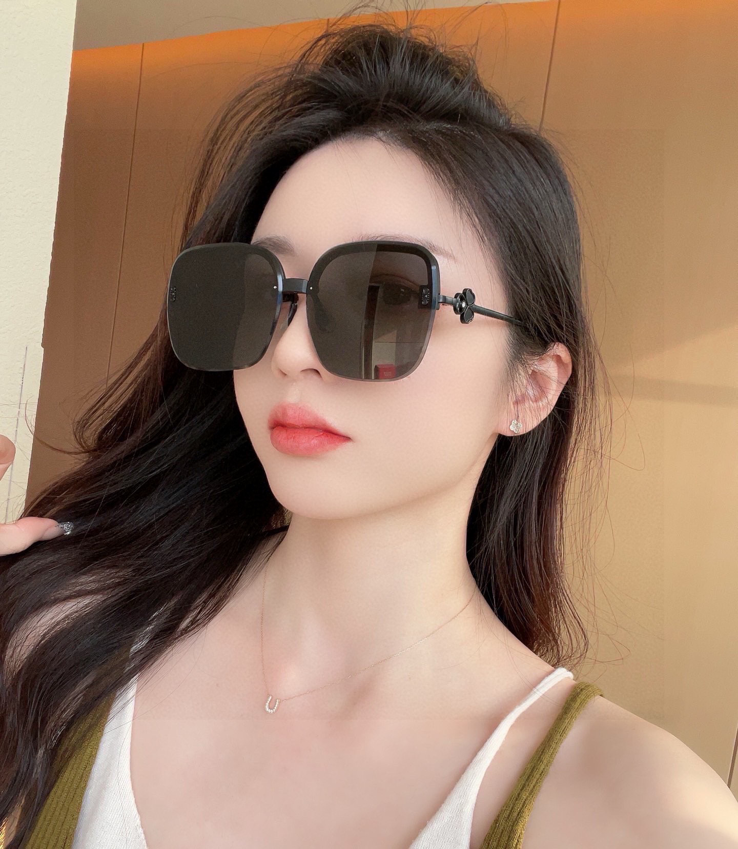 🔺 【香奈儿-尼龙偏光太阳镜】2025开春新款 潮流爆款 时尚圆框偏光太阳镜 高品质 佩戴舒适 网红潮款
