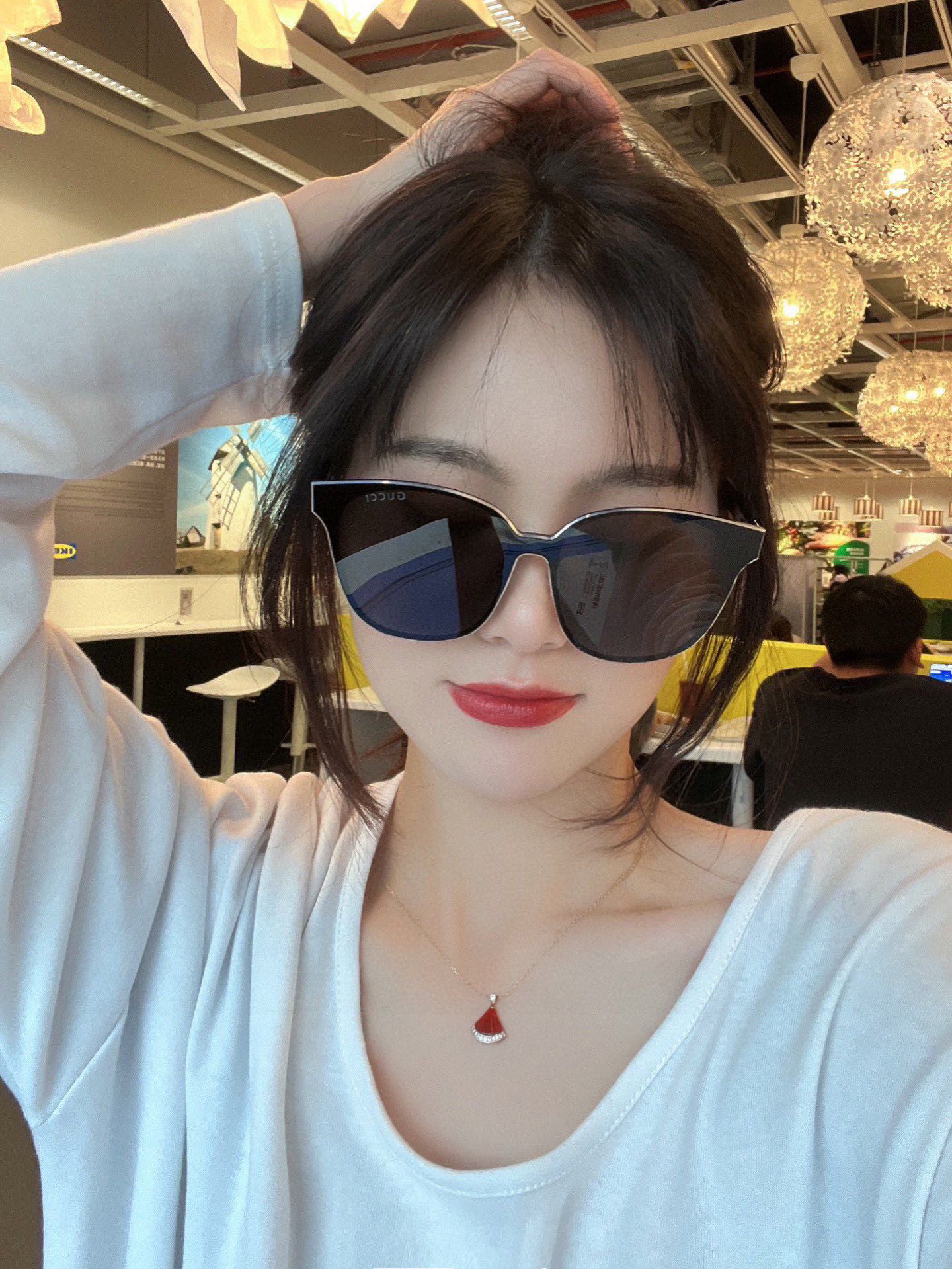  连体镜GUCCI 2025开春新款一体镜 大框太阳镜男女同款 😎 
爆款大框尼龙太阳镜 超逼格超酷 

