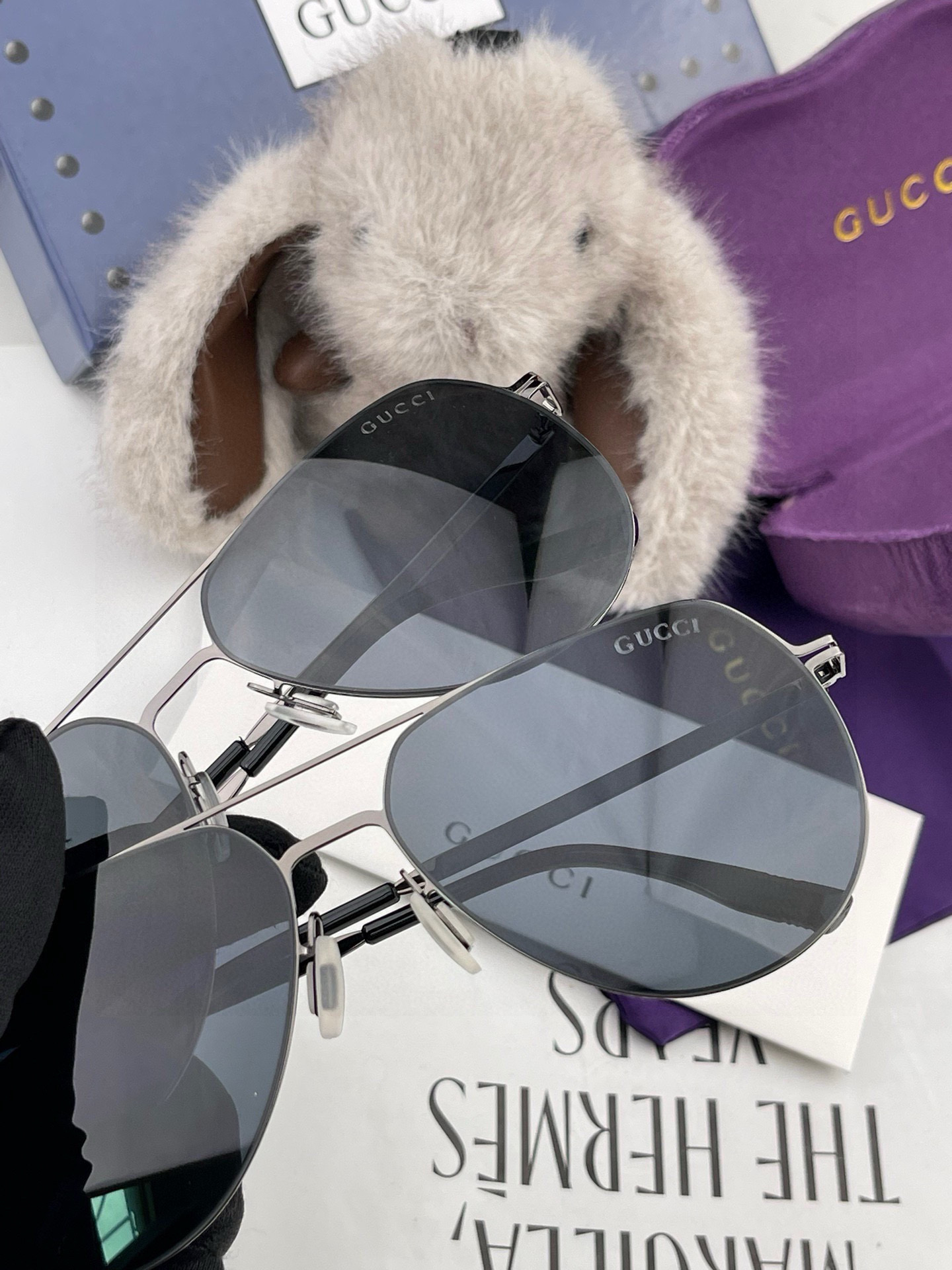      GUCCI-2025新款男情女侣款太阳iP电镀永褪色 卖点：超轻有超弹性整幅眼镜无丝螺重要的是