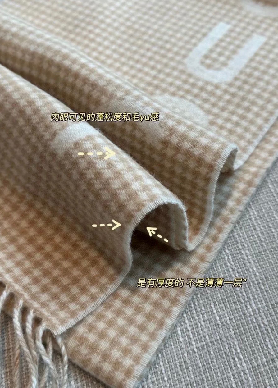 Luxurious Wool Scarf: Soft, Warm, Handmade, Double-Sided Design, Elegant Colors, Stylish Logo - 图片 8