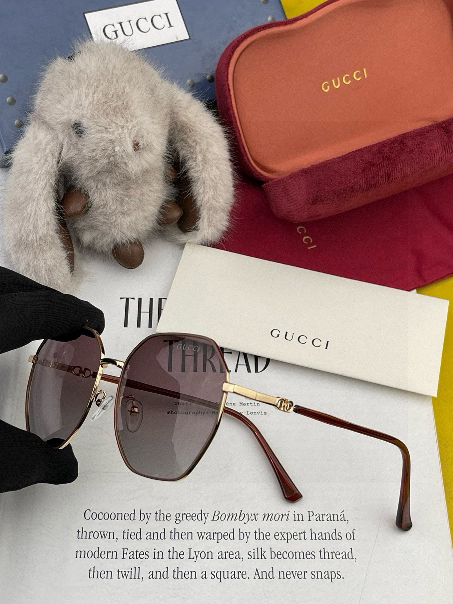    🔺 GUCCI🔻2025官方新款 众多明星同款色‼️‼️新款大框偏光墨镜 🌈🌈宝丽来超清加厚太阳镜