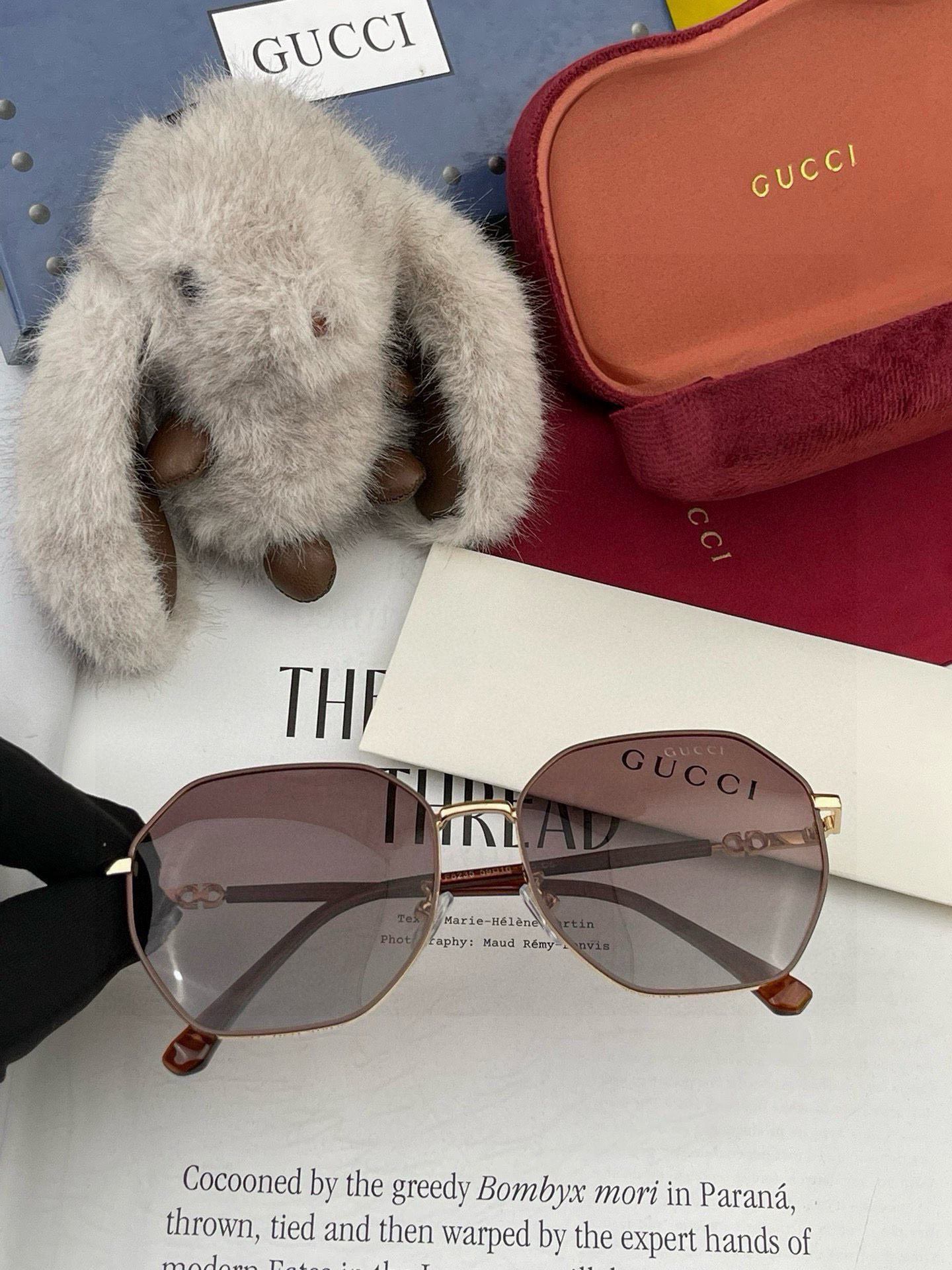   🔺 GUCCI🔻2025官方新款 众多明星同款色‼️‼️新款大框偏光墨镜 🌈🌈宝丽来超清加厚太阳镜