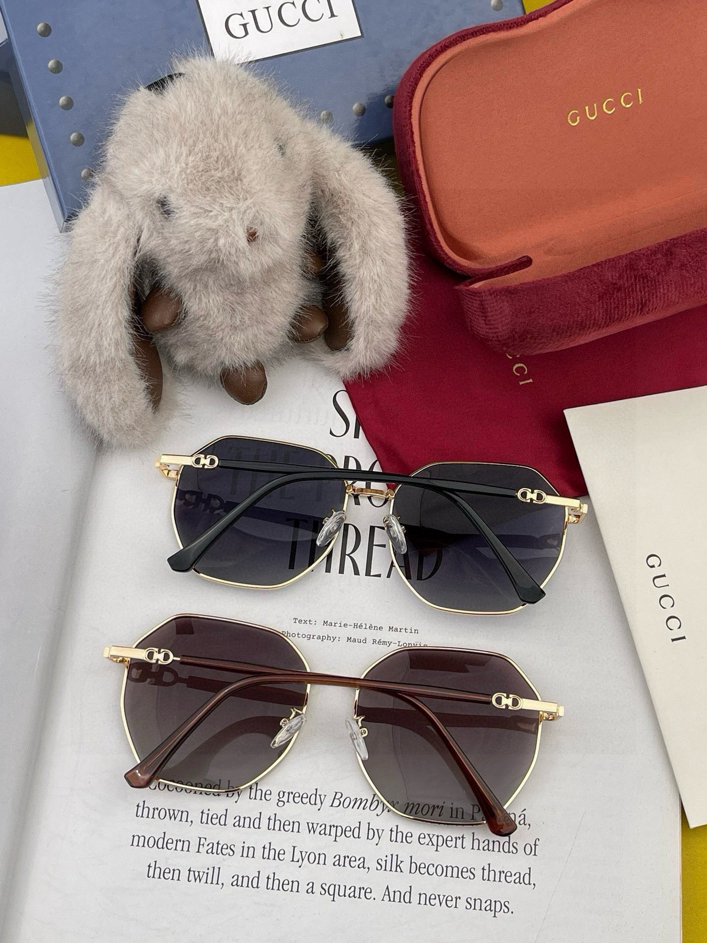    🔺 GUCCI🔻2025官方新款 众多明星同款色‼️‼️新款大框偏光墨镜 🌈🌈宝丽来超清加厚太阳镜