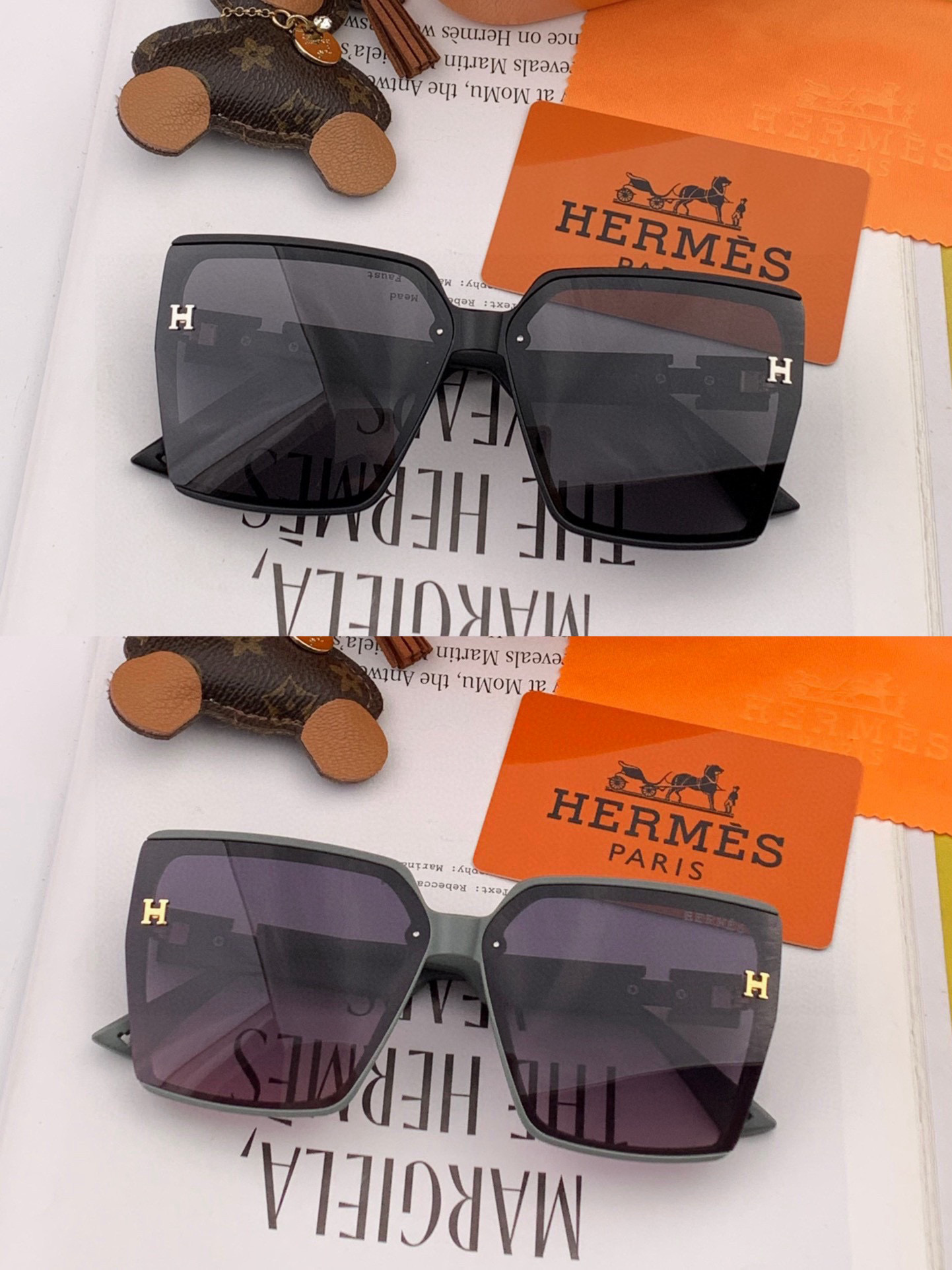    HERMES 爱马仕 2025开春新款🎈原版出货 网红超爆款💙经典奢华全球风强酷亲亲 时尚方框太阳