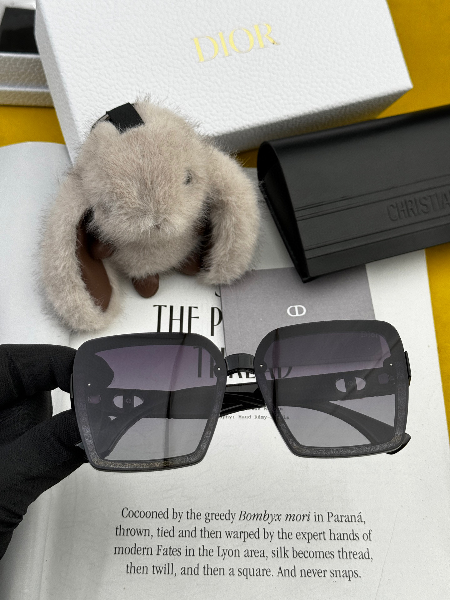  🔺 【DIOR-迪奥】2025开春新款 潮流爆款 时尚方框偏光太阳镜 高品质 佩戴舒适 网红潮款墨镜 