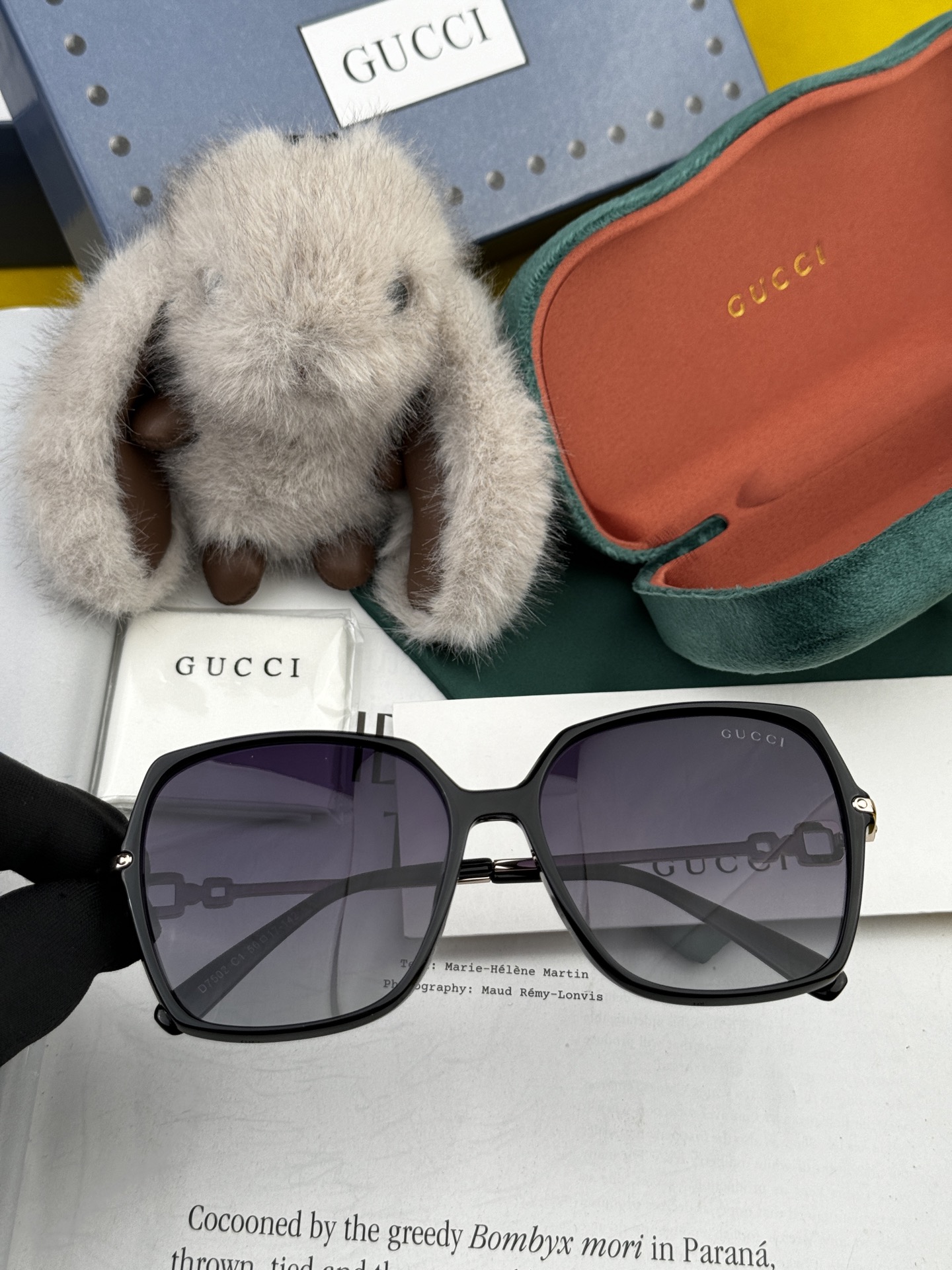   🔺 【GUCCI】2025开春新款 潮流爆款 时尚圆框偏光太阳镜 高品质 佩戴舒适 网红潮款墨镜 女