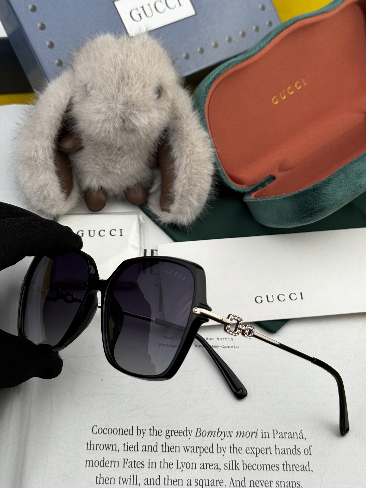   🔺 【GUCCI】2025开春新款 潮流爆款 时尚圆框偏光太阳镜 高品质 佩戴舒适 网红潮款墨镜 女