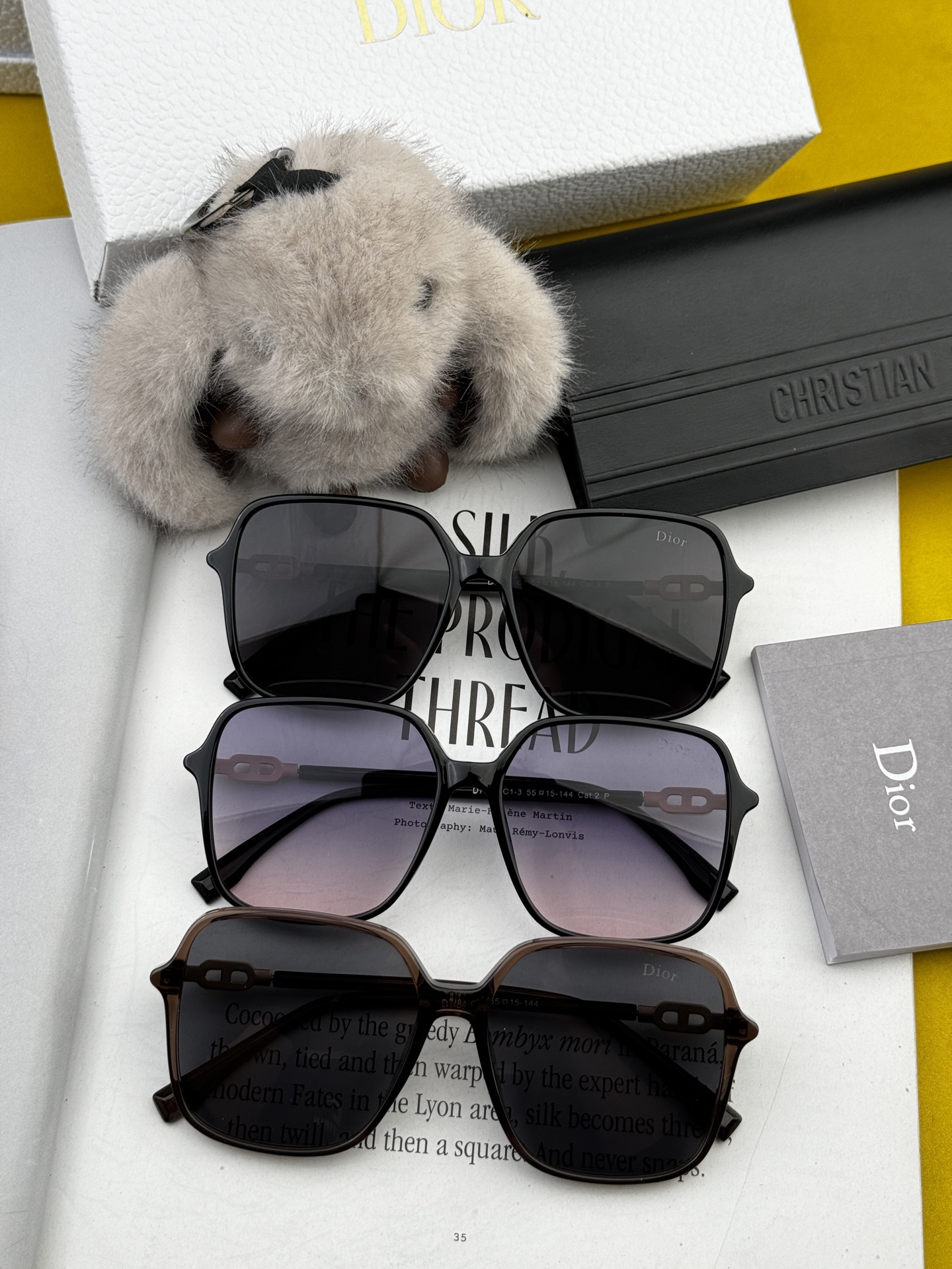   🔺 【DIOR】2025开春新款 潮流爆款 时尚圆框偏光太阳镜 高品质 佩戴舒适 网红潮款墨镜 女士
