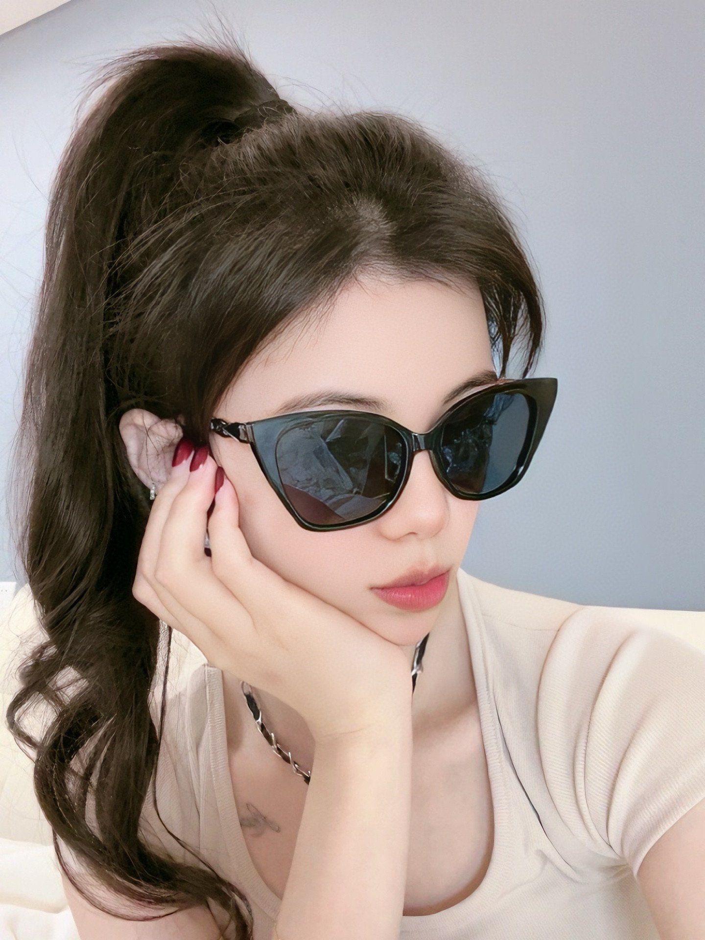 NO:249799,New CHANEL Chanel sunglasses interpret the latest spring and summer glasses with unique charm and avant-garde style, with super good texture and comfortable wearing. Model CH45801 glasses sunglasses sunglasses, glasses, chanel, chanel19860909新品CHANEL 香奈儿太阳镜以独特魅力和前卫风格诠释春夏最新眼镜,质感超好佩带舒适 型号CH45801眼镜墨镜太阳镜,眼镜,chanel,chanel,glasses