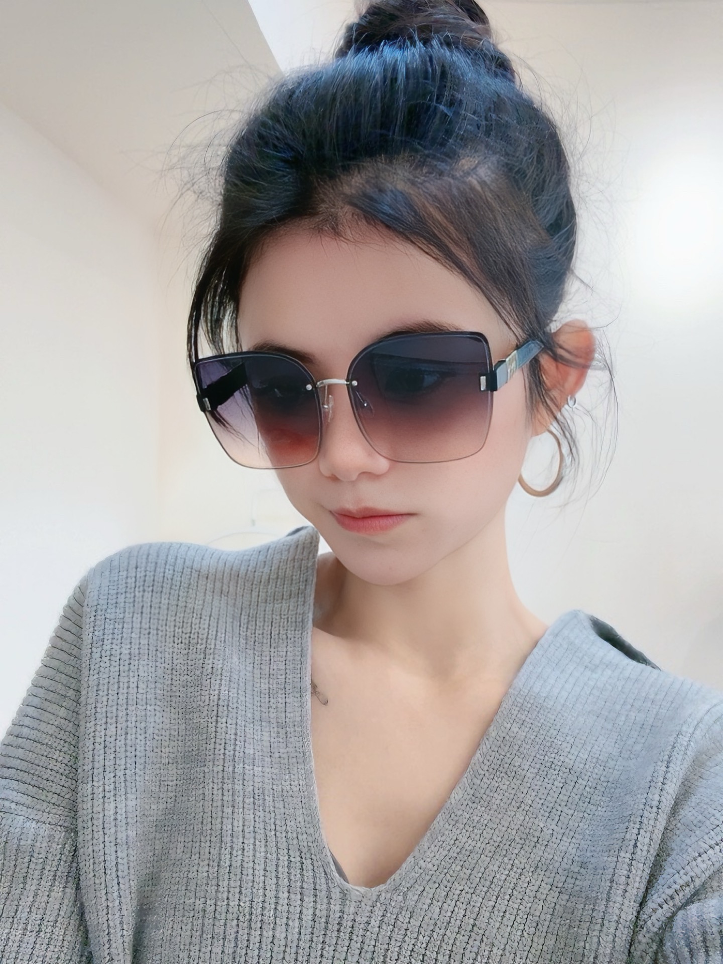 🔺 【DIOR-迪奥】2025开春新款 潮流爆款 时尚方框太阳镜 高品质 佩戴舒适 网红潮款墨镜 女士高