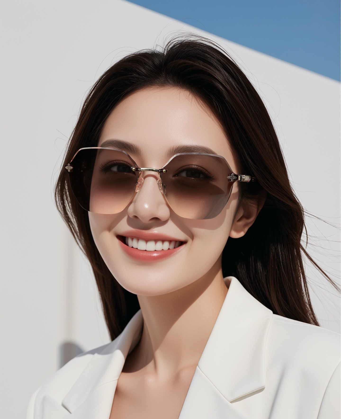 【尼龙系列】lv大框太阳镜墨镜经典的方框设计，不挑脸型，无论搭配大衣还是连衣裙都非常显气质尼龙镜片预防紫