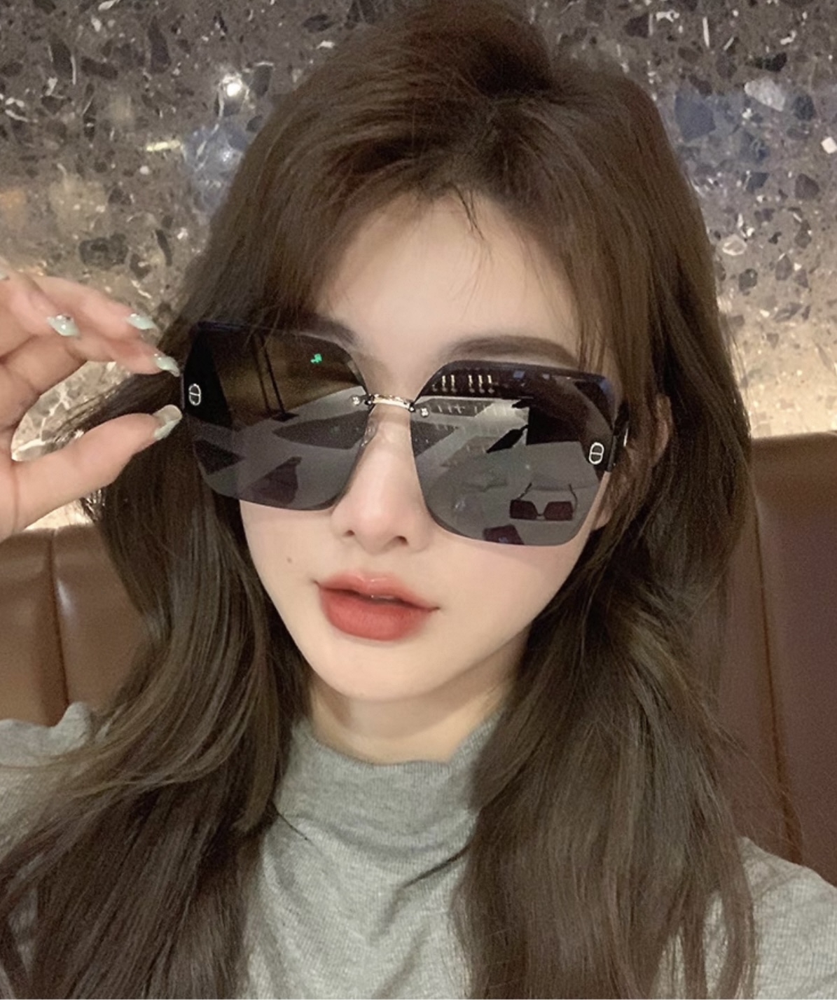 🔺 【DIOR-迪奥】2025开春新款 潮流爆款 时尚方框太阳镜 高品质 佩戴舒适 网红潮款墨镜 女士高