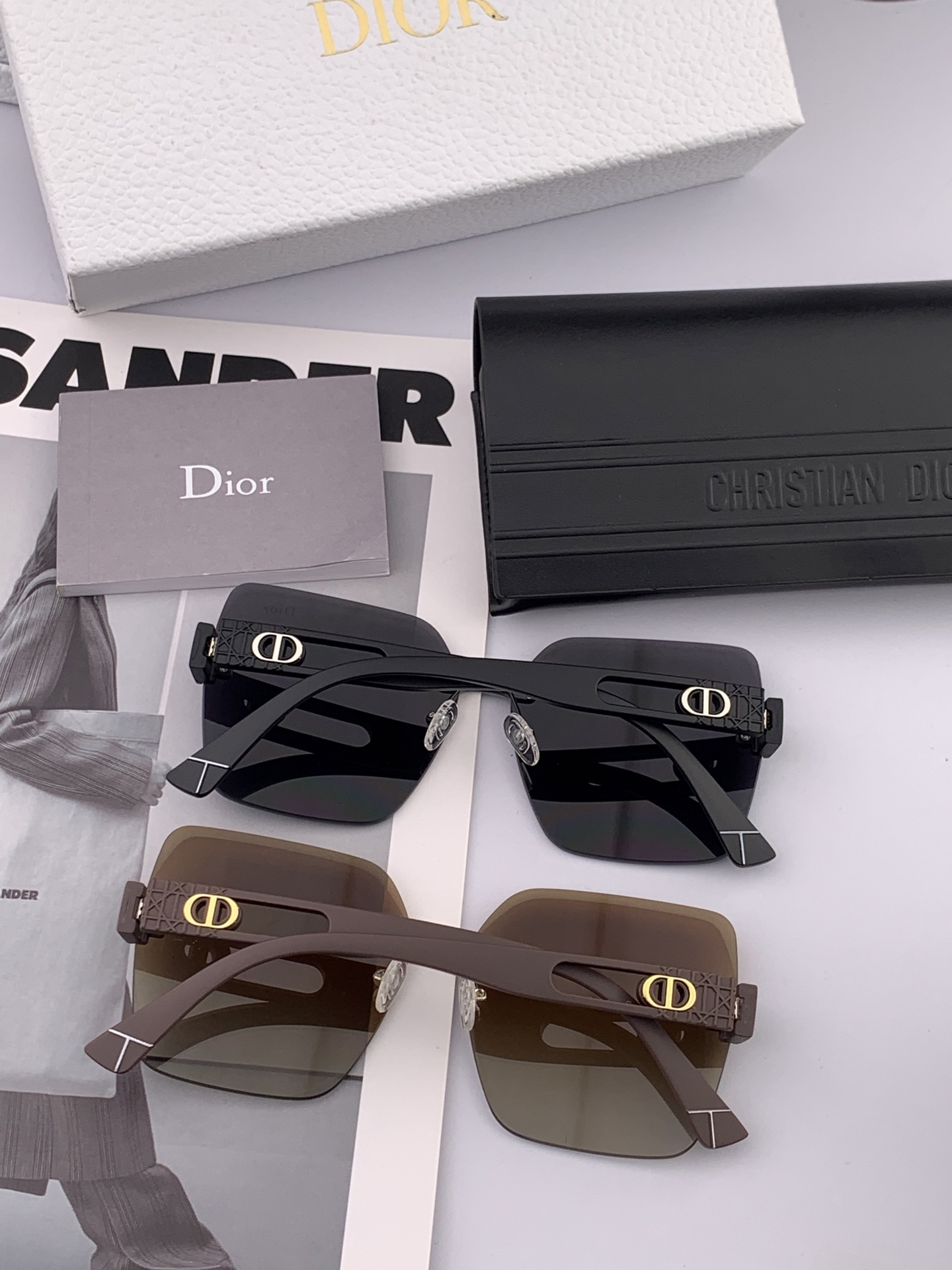 🔺 【DIOR-迪奥】2025开春新款 潮流爆款 时尚方框太阳镜 高品质 佩戴舒适 网红潮款墨镜 女士高