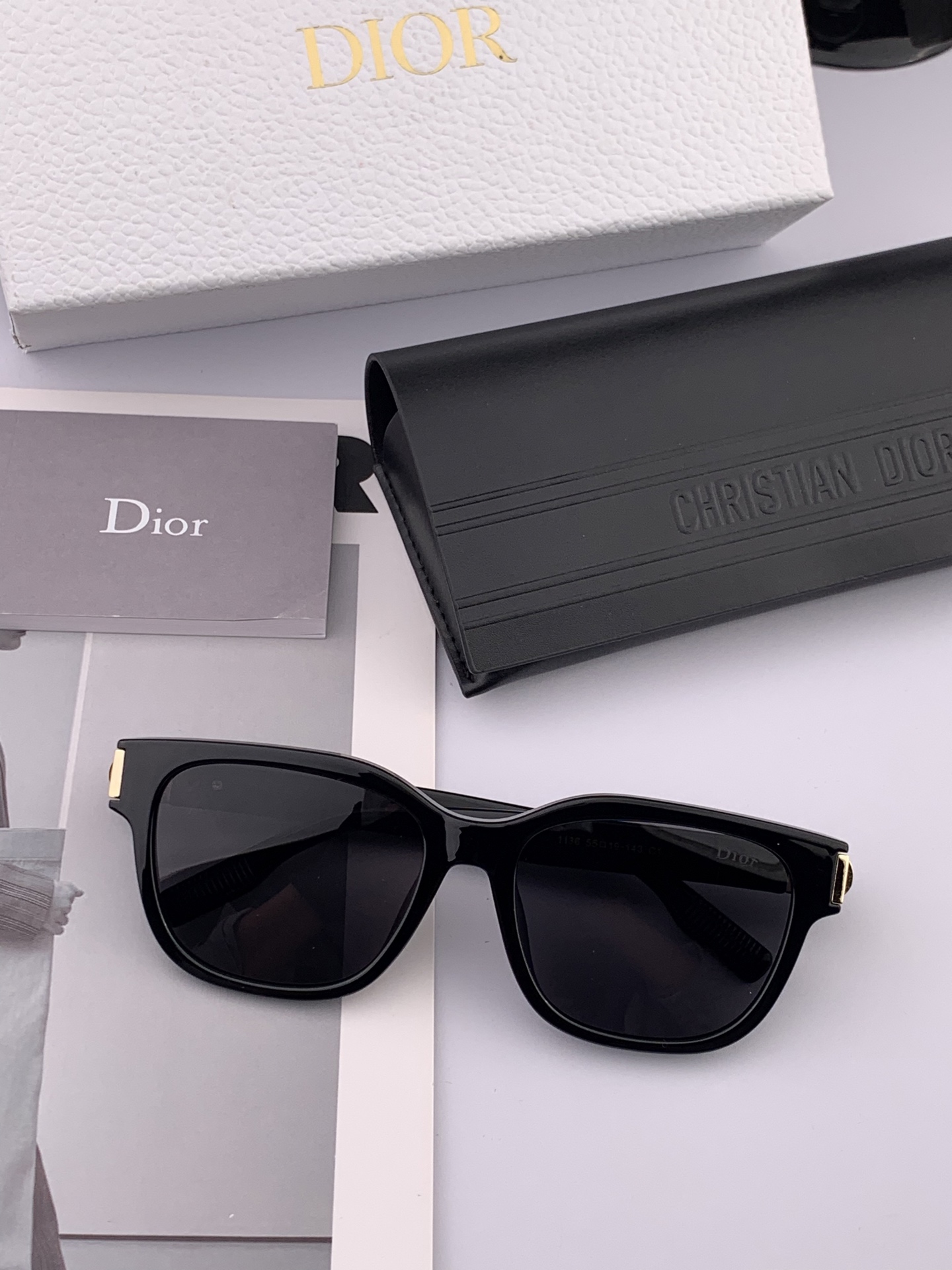 🔺 【DIOR】2025开春新款 潮流爆款 时尚方框偏光太阳镜 高品质 佩戴舒适 网红潮款墨镜 女士高清