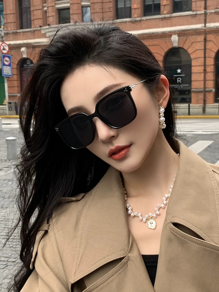 🔺 【GUCCI】2025开春新款 潮流爆款 时尚方框偏光太阳镜 高品质 佩戴舒适 网红潮款墨镜 女士高