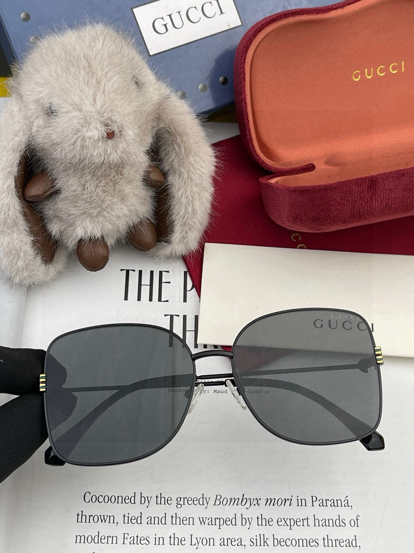 🔺 【GUCCI-尼龙偏光太阳镜】2025开春新款 潮流爆款 时尚圆框偏光太阳镜 高品质 佩戴舒适 网红
