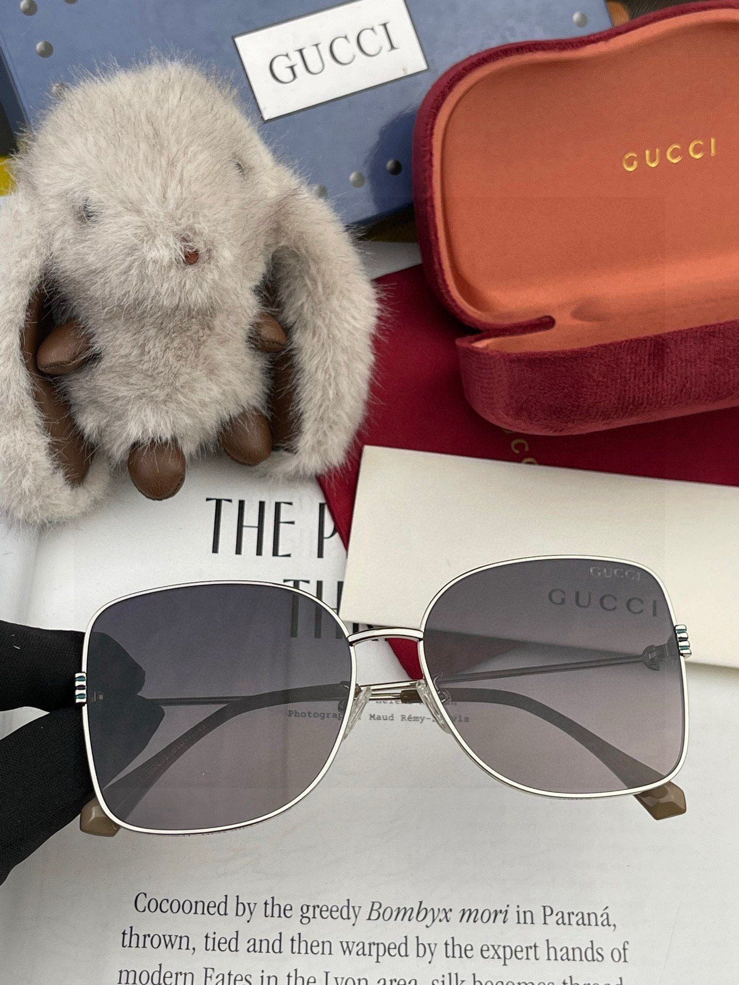 🔺 【GUCCI-尼龙偏光太阳镜】2025开春新款 潮流爆款 时尚圆框偏光太阳镜 高品质 佩戴舒适 网红
