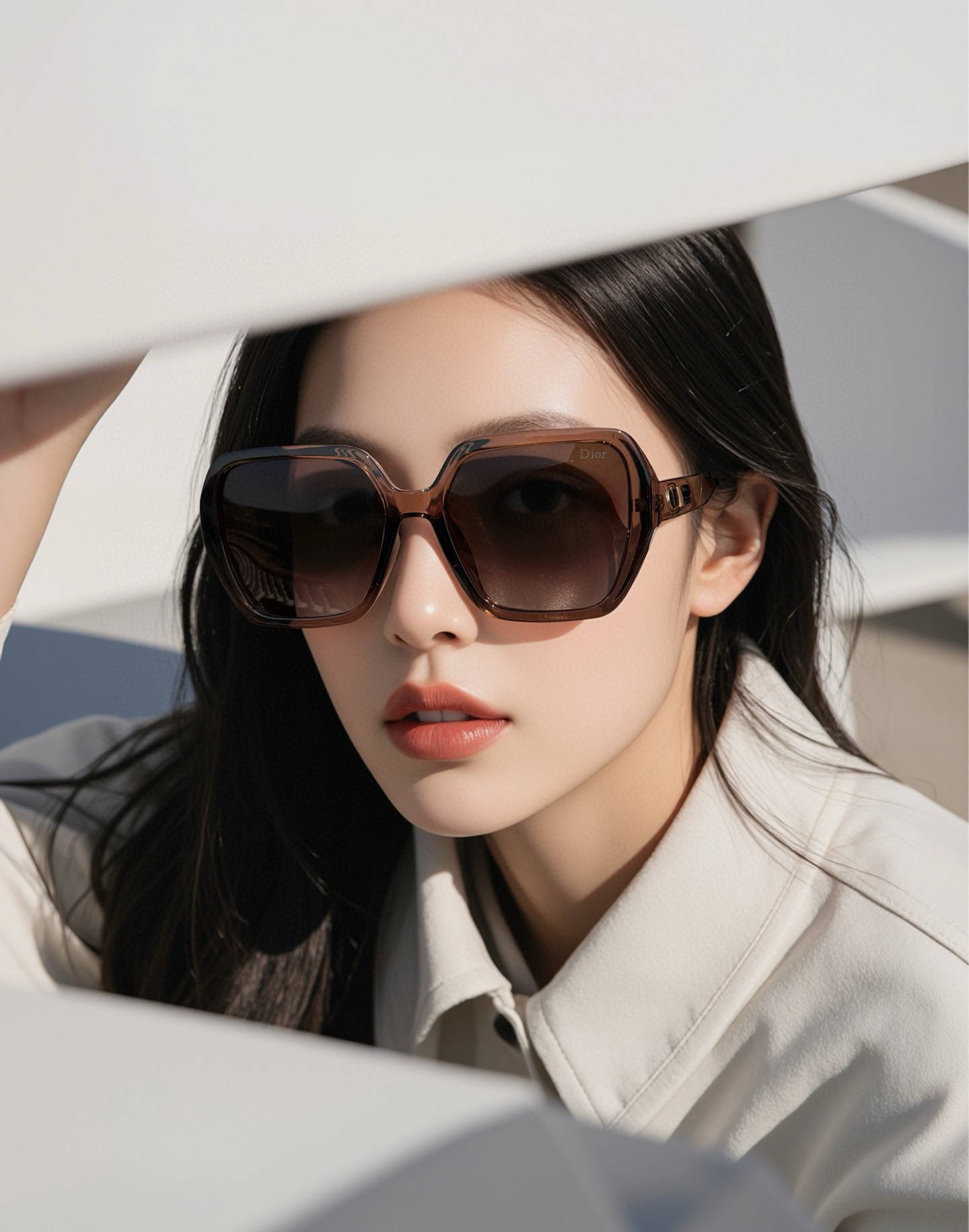   🔺 【DIOR-迪奥】2025开春新款 潮流爆款 时尚方框偏光太阳镜 高品质 佩戴舒适 网红潮款墨镜