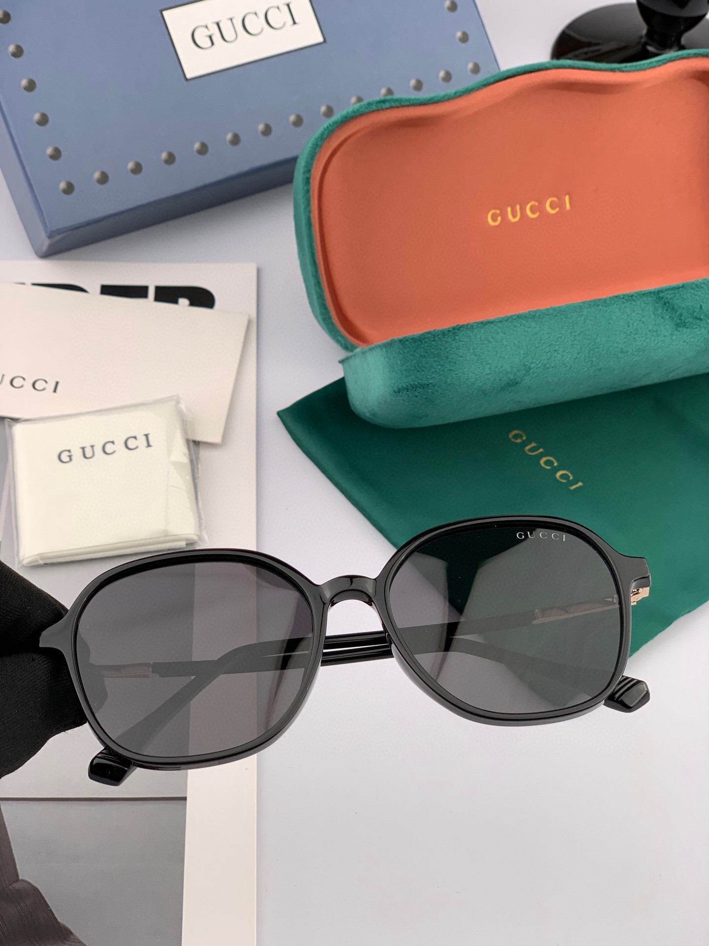  🔺GUCCI🔻古驰 GG圆框太阳镜 完美品质 🎓独特设计  适合各种脸型 亮相时装周 超时尚百搭 实物