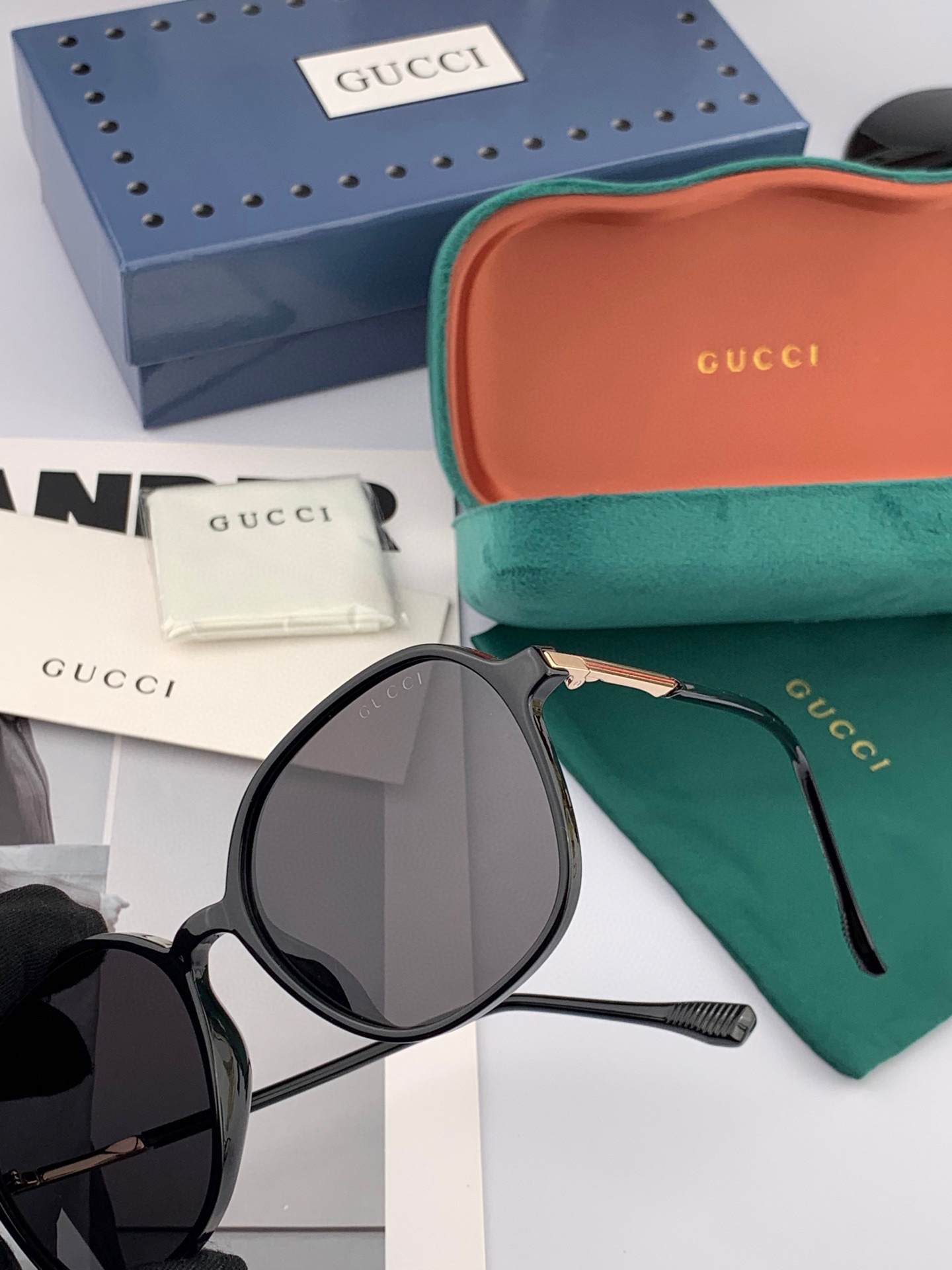  🔺GUCCI🔻古驰 GG圆框太阳镜 完美品质 🎓独特设计  适合各种脸型 亮相时装周 超时尚百搭 实物