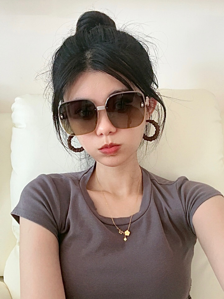🔺 【香奈儿-尼龙偏光太阳镜】2025开春新款 潮流爆款 时尚圆框偏光太阳镜 高品质 佩戴舒适 网红潮款