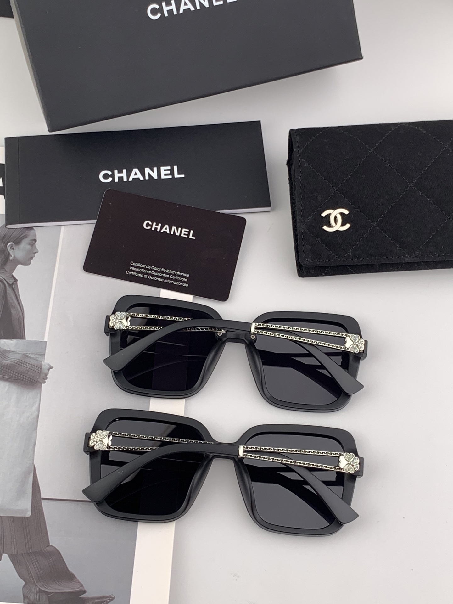 【CHANEL】香奈儿 2025新款山茶花潮流爆款 时尚圆框高清偏光太阳镜 佩戴舒适 网红潮款墨镜  ♥