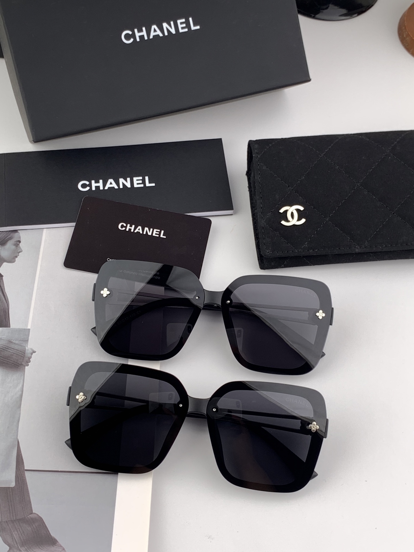 【CHANEL】香奈儿 2025新款山茶花潮流爆款 时尚圆框高清偏光太阳镜 佩戴舒适 网红潮款墨镜  ♥