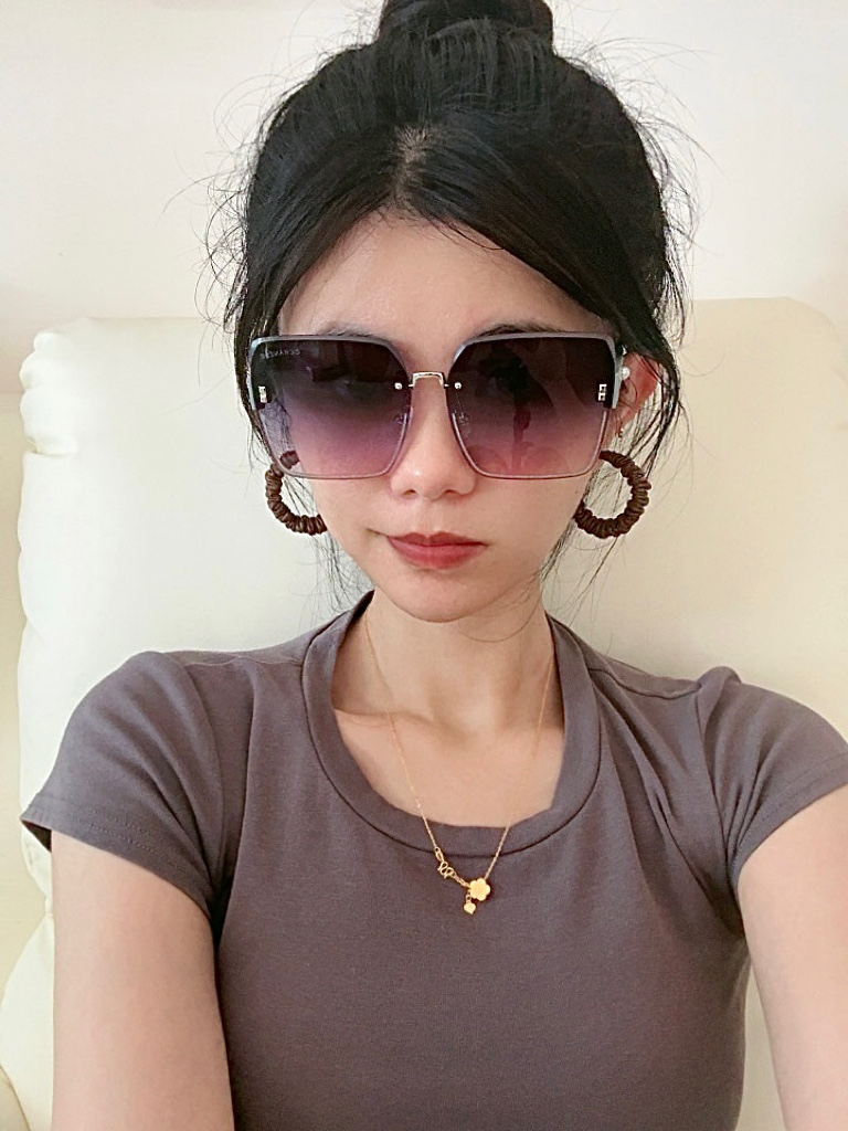  🔺 【香奈儿】2025开春新款 潮流爆款 时尚方框太阳镜 高品质 佩戴舒适 网红潮款墨镜 女士高清加厚