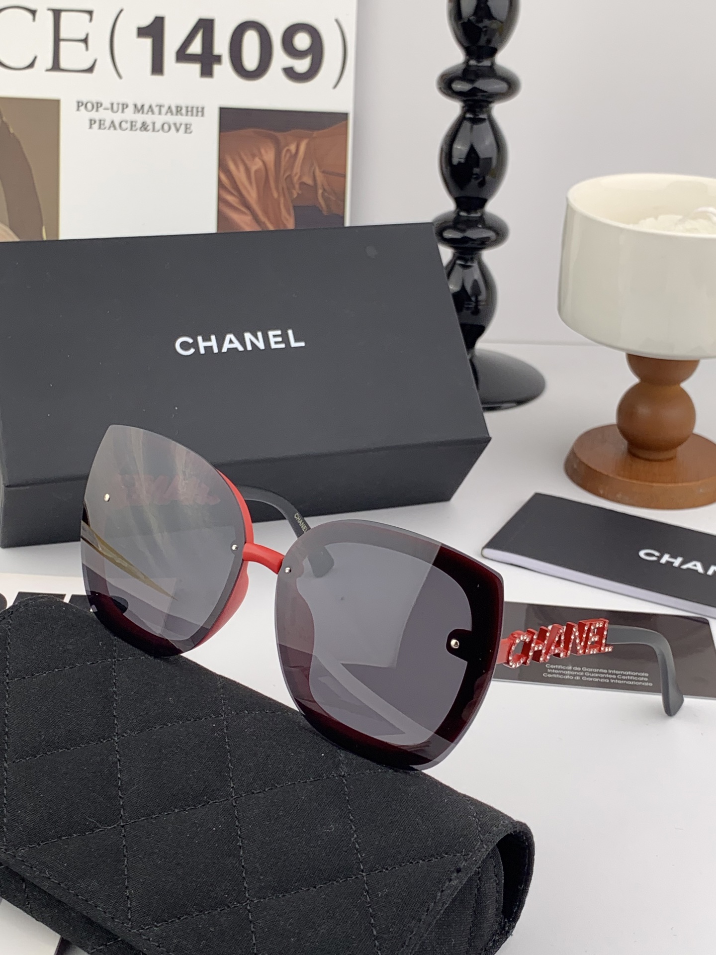   CHANEL香奈儿 2025年开春新款  潮爆流款 时尚圆框太阳镜 高品质 佩戴舒适 网红潮墨款镜 