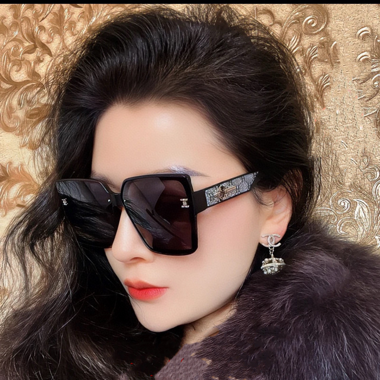  2025新款 爱马仕女士偏光太阳镜🕶️ 宝丽来高清镜片🎉高品质TR-90镜框 时尚百搭！
型号：H72