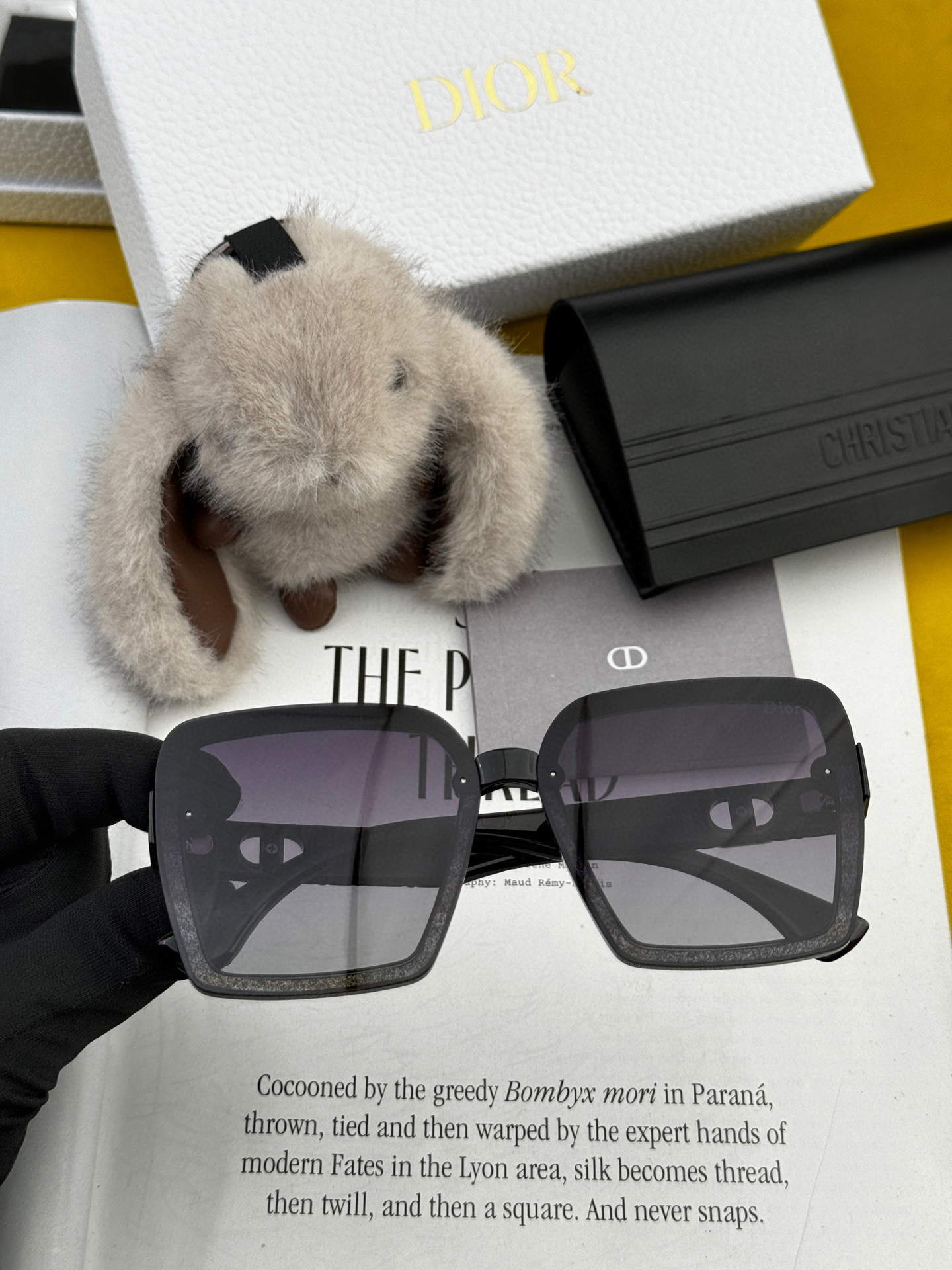  🔺 【DIOR-迪奥】2025开春新款 潮流爆款 时尚方框偏光太阳镜 高品质 佩戴舒适 网红潮款墨镜 