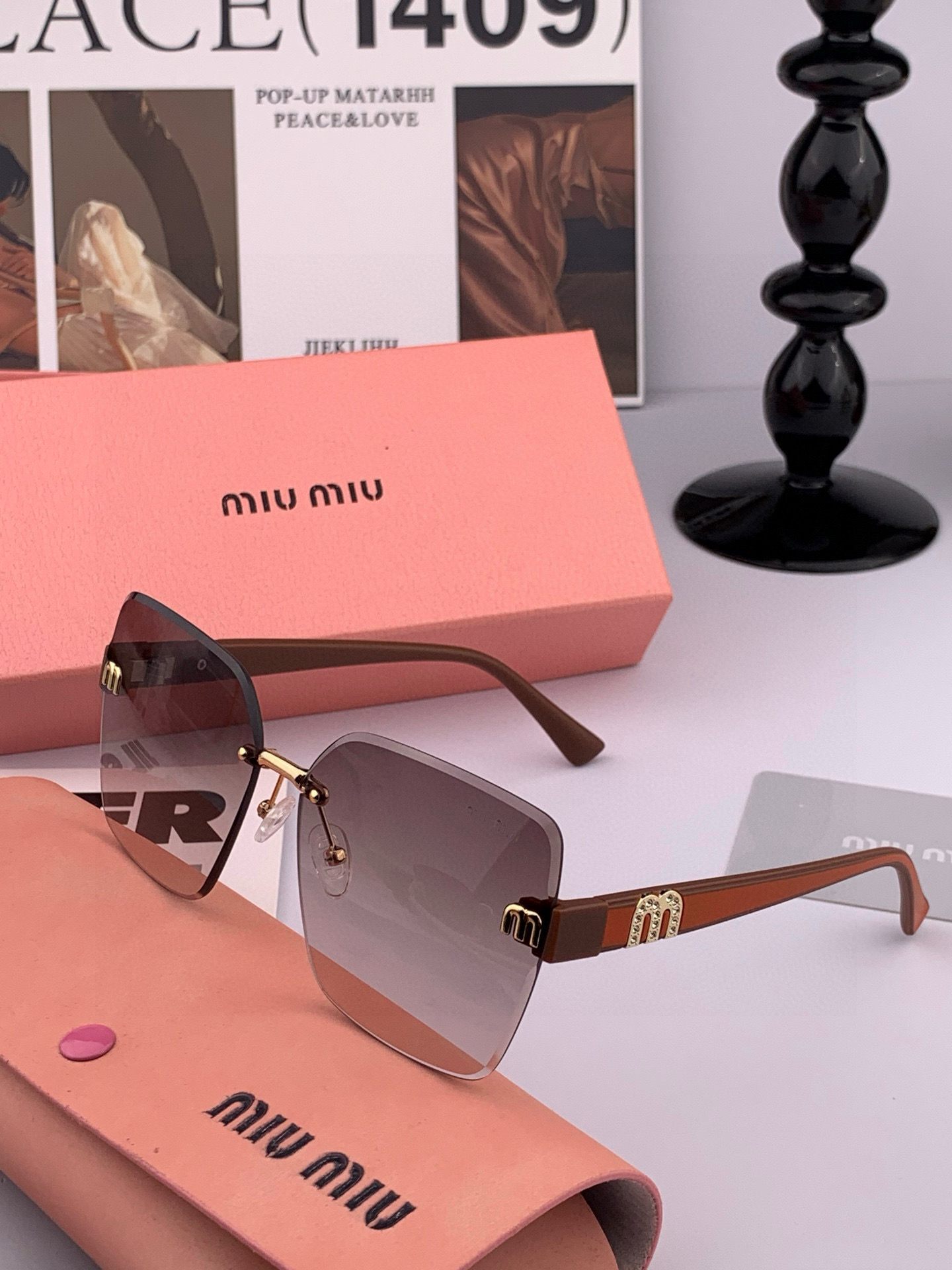   MIUMIU/缪缪🖇🖇2025开春新款🌟闪耀新款璀璨登台 ❤❤太阳镜潮品 精致个性设计简约时尚 专柜
