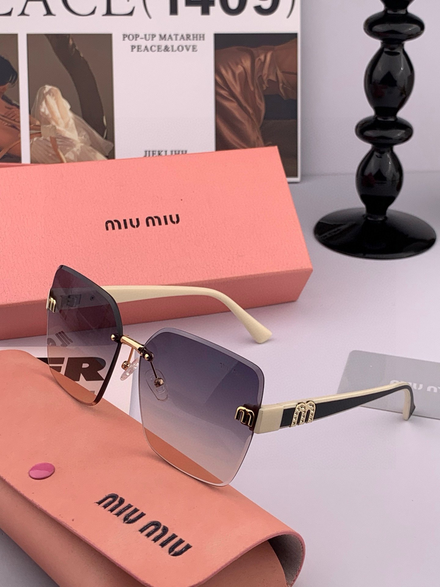   MIUMIU/缪缪🖇🖇2025开春新款🌟闪耀新款璀璨登台 ❤❤太阳镜潮品 精致个性设计简约时尚 专柜