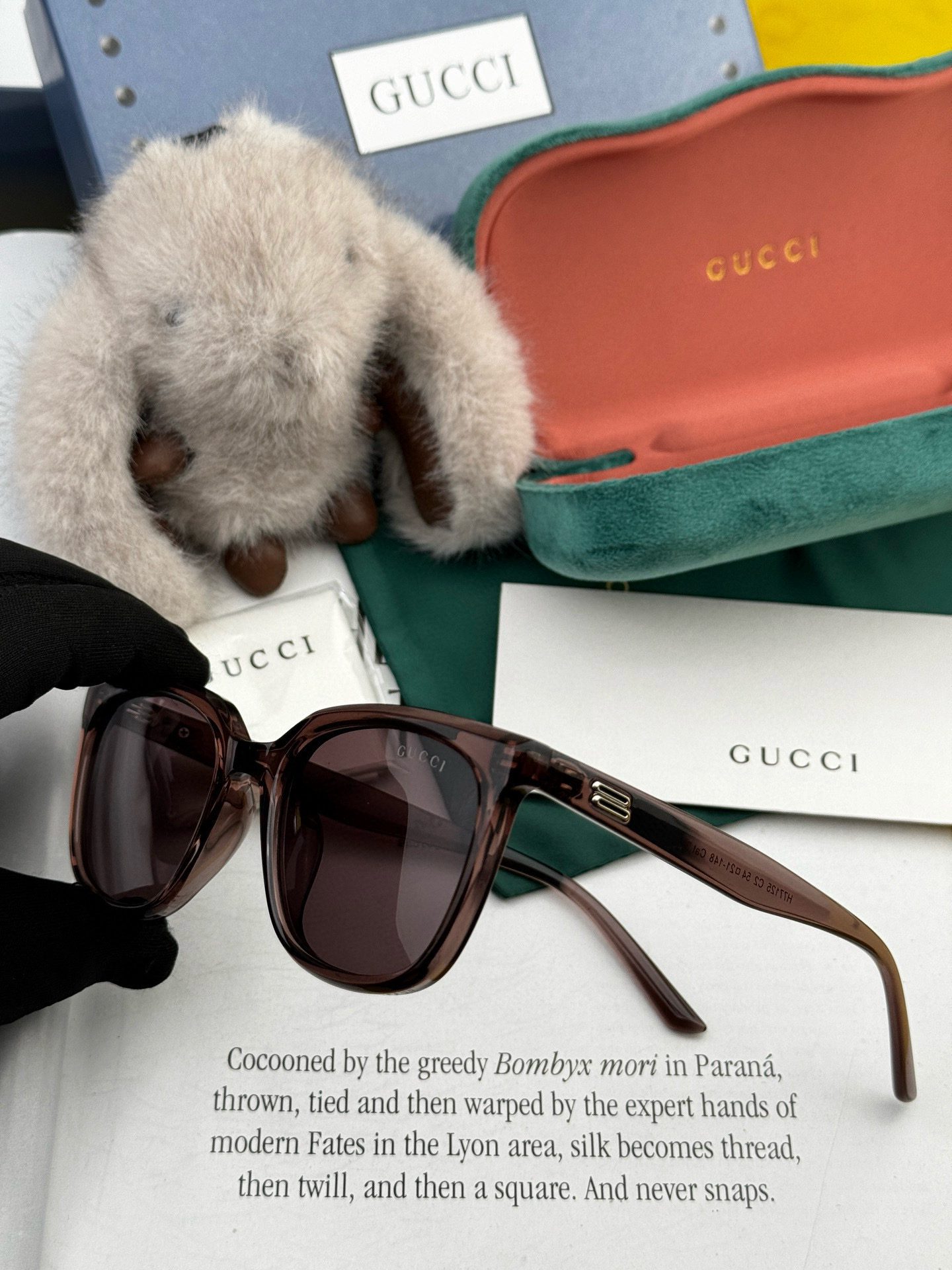 🔺 【GUCCI】2025开春新款 潮流爆款 时尚方框偏光太阳镜 高品质 佩戴舒适 网红潮款墨镜 女士高