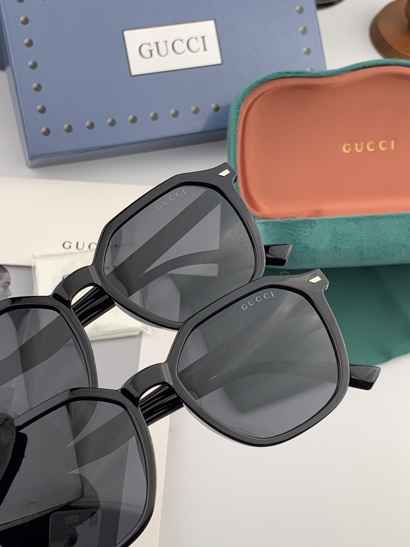   Gucci古奇 新款连体驶驾镜墨镜出行必众备多明星同款 太阳镜 男女太士阳镜飞行  型号：G6358