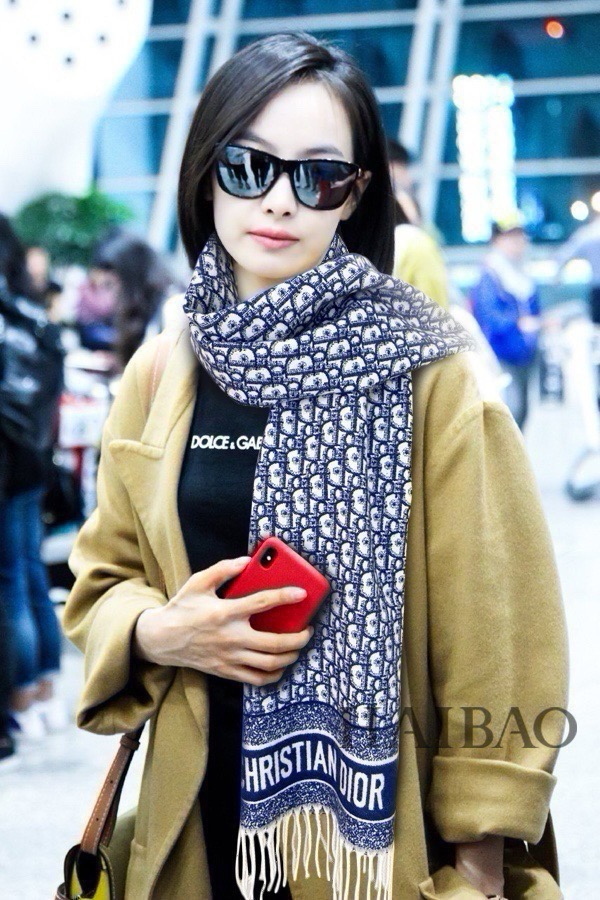 Elegant Dior-Inspired Cashmere Scarf - Warm, Soft, and Stylish Design