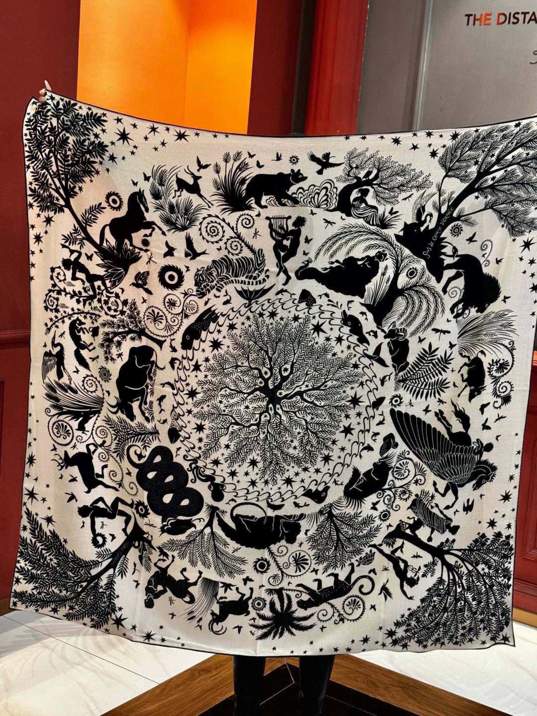 羊绒新款🆕👏👏买了都说好看‼️推荐💕爱马仕双面同色羊绒方巾【玛雅森林双面同色140】，顶级工艺超值‼️爱