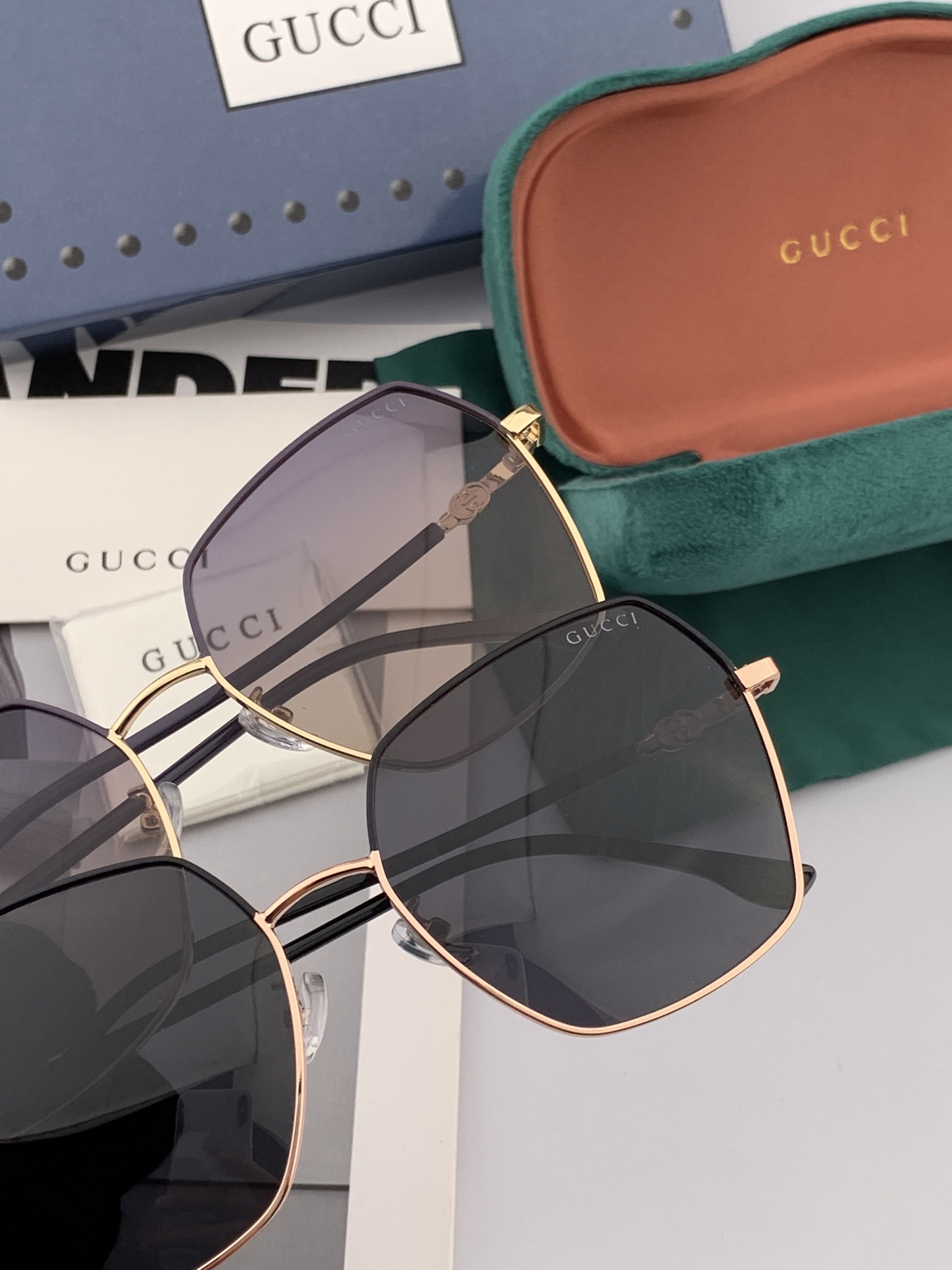 🔺 Gucci 🔻2025官方新款 众多明星同款[色]‼️‼️新款大框偏光墨镜 🌈🌈宝丽来超清加厚太阳镜