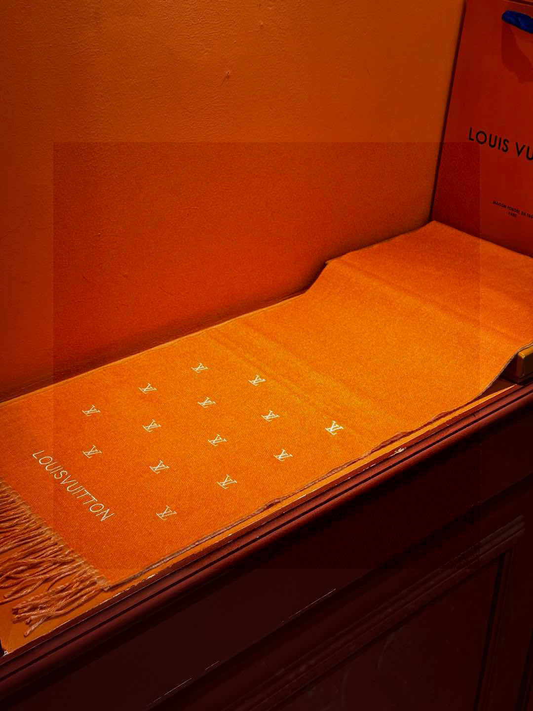   【LV】官网新款 情侣款 巴黎时装展双面羊绒围巾！采用蒙古高原细羊绒！手感满满地都是细腻的绒毛！这个